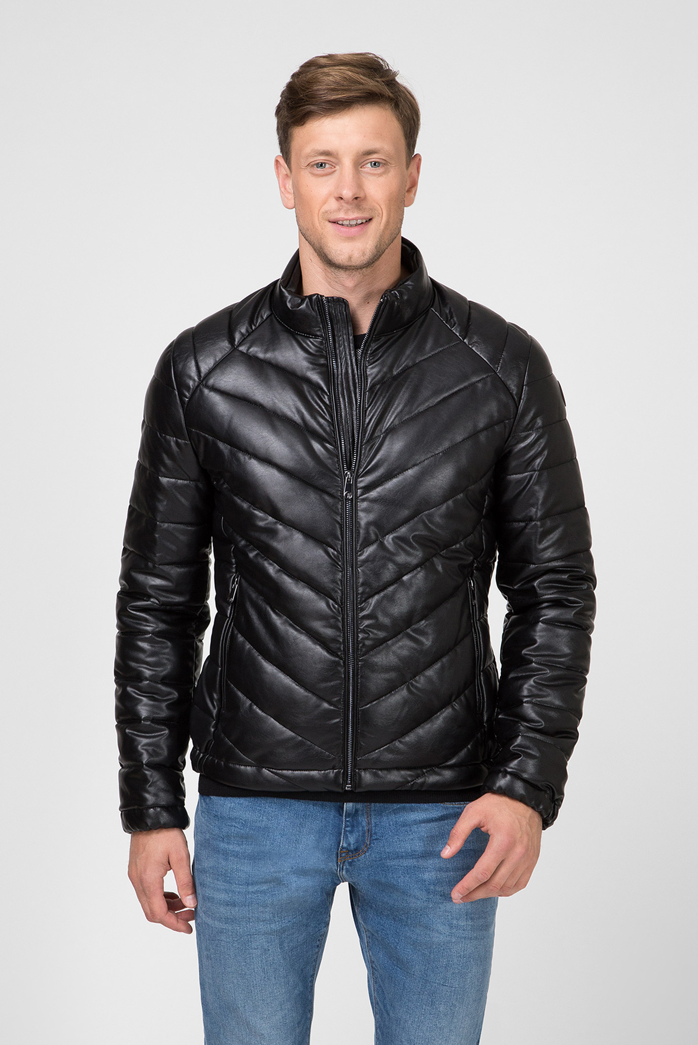 Мужская черная куртка Trussardi Jeans 52S00371-1T002806 — MD-Fashion
