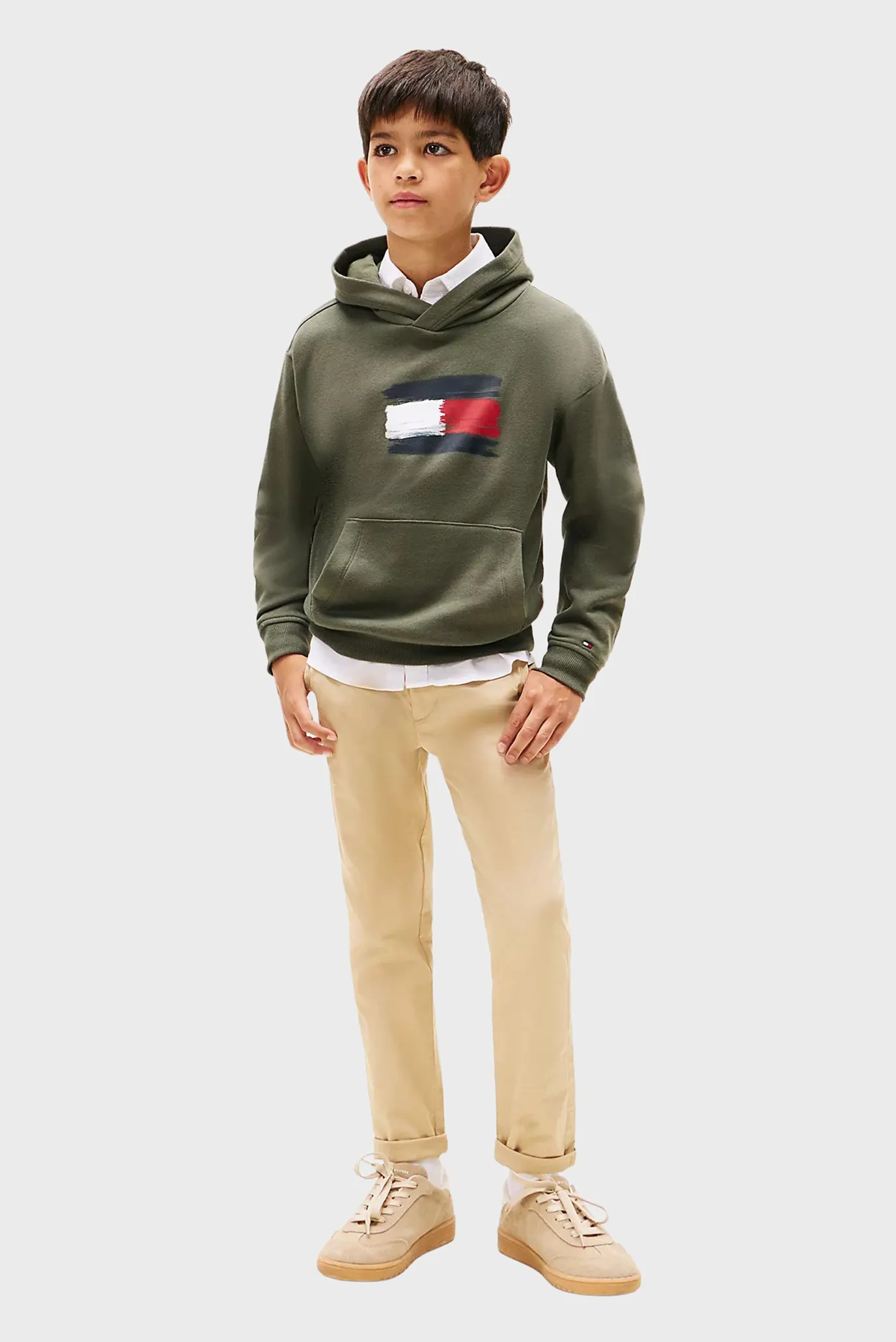 Дитяче темно-зелене худі FLAG 2