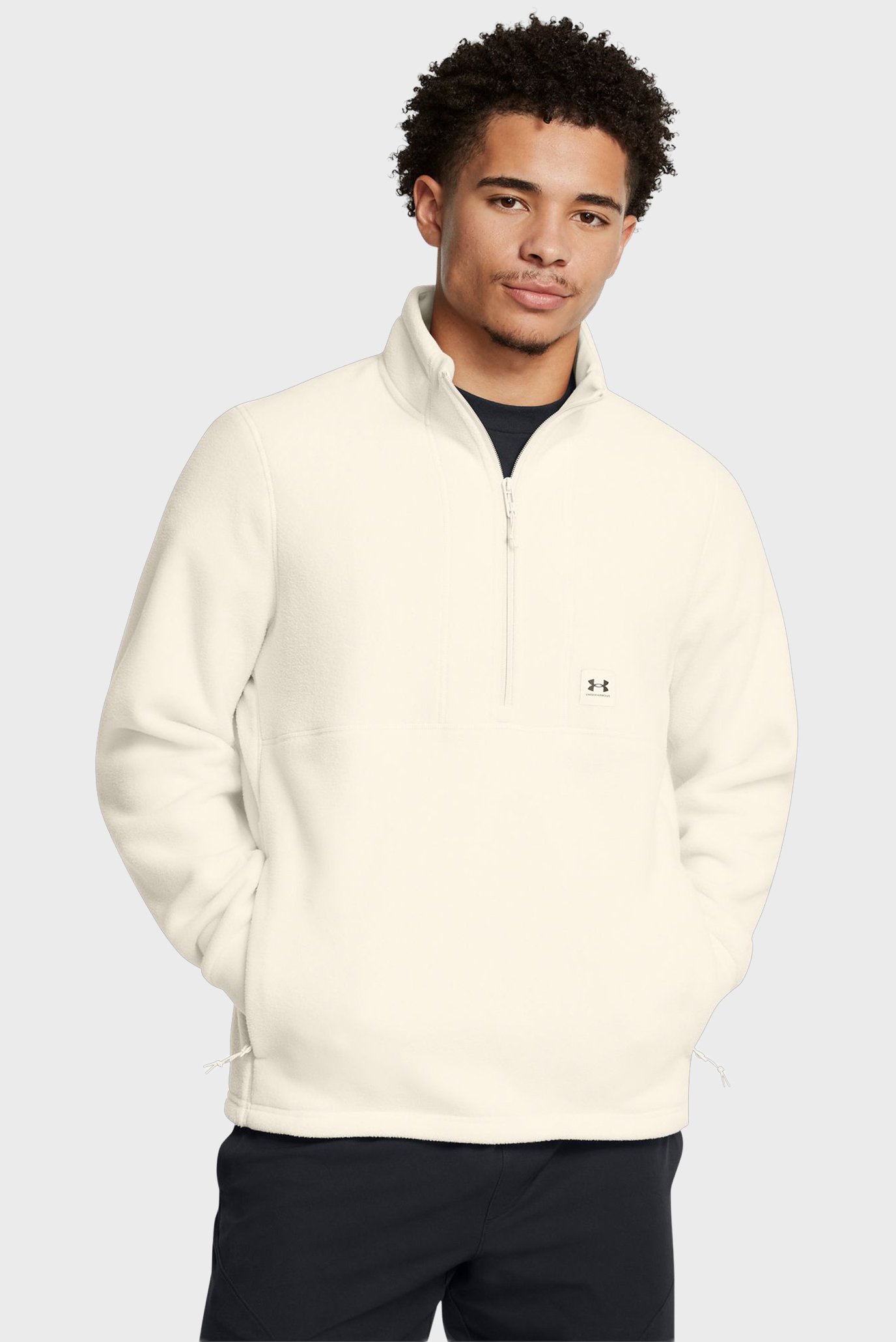 Мужская белая спортивная кофта UA Expanse Fleece HZ Белый XXL Under Armour 1387570-110 Мужская белая спортивная кофта UA Expanse Fleece HZ Белый XXL Under Armour 1387570-110