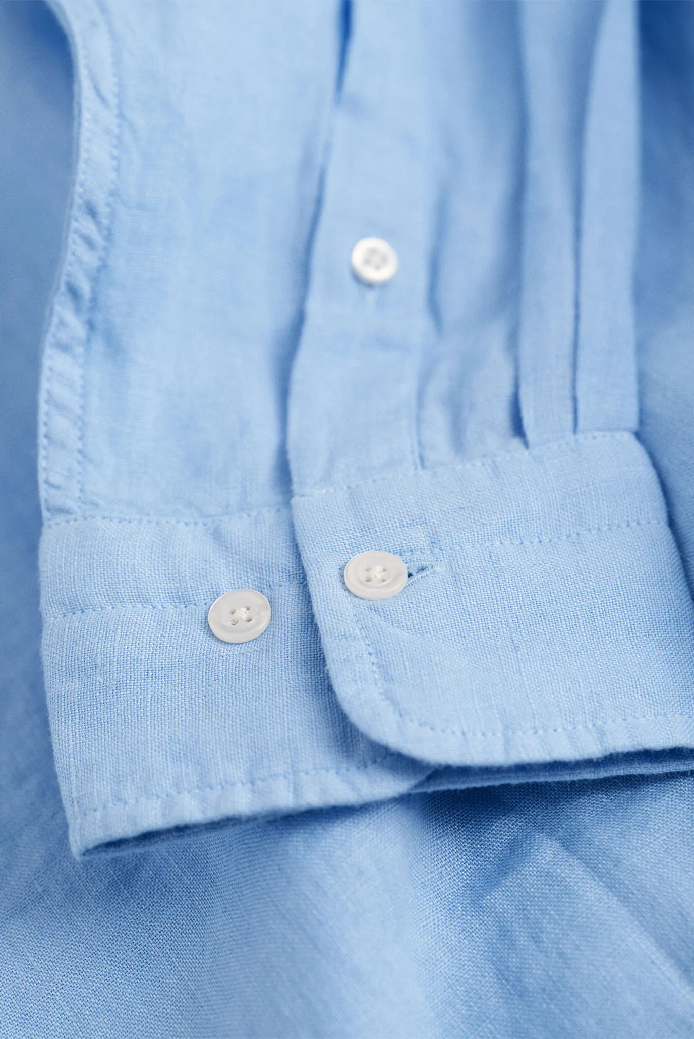 Мужская голубая льняная рубашка REG GMNT DYED LINEN 8