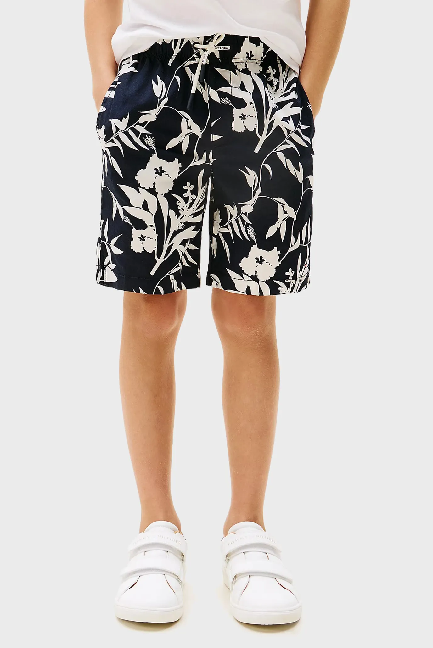 Дитячі темно-сині шорти з візерунком STRETCH 1