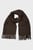 Женский коричневый шерстяной шарф WOOL WOVEN SCARF