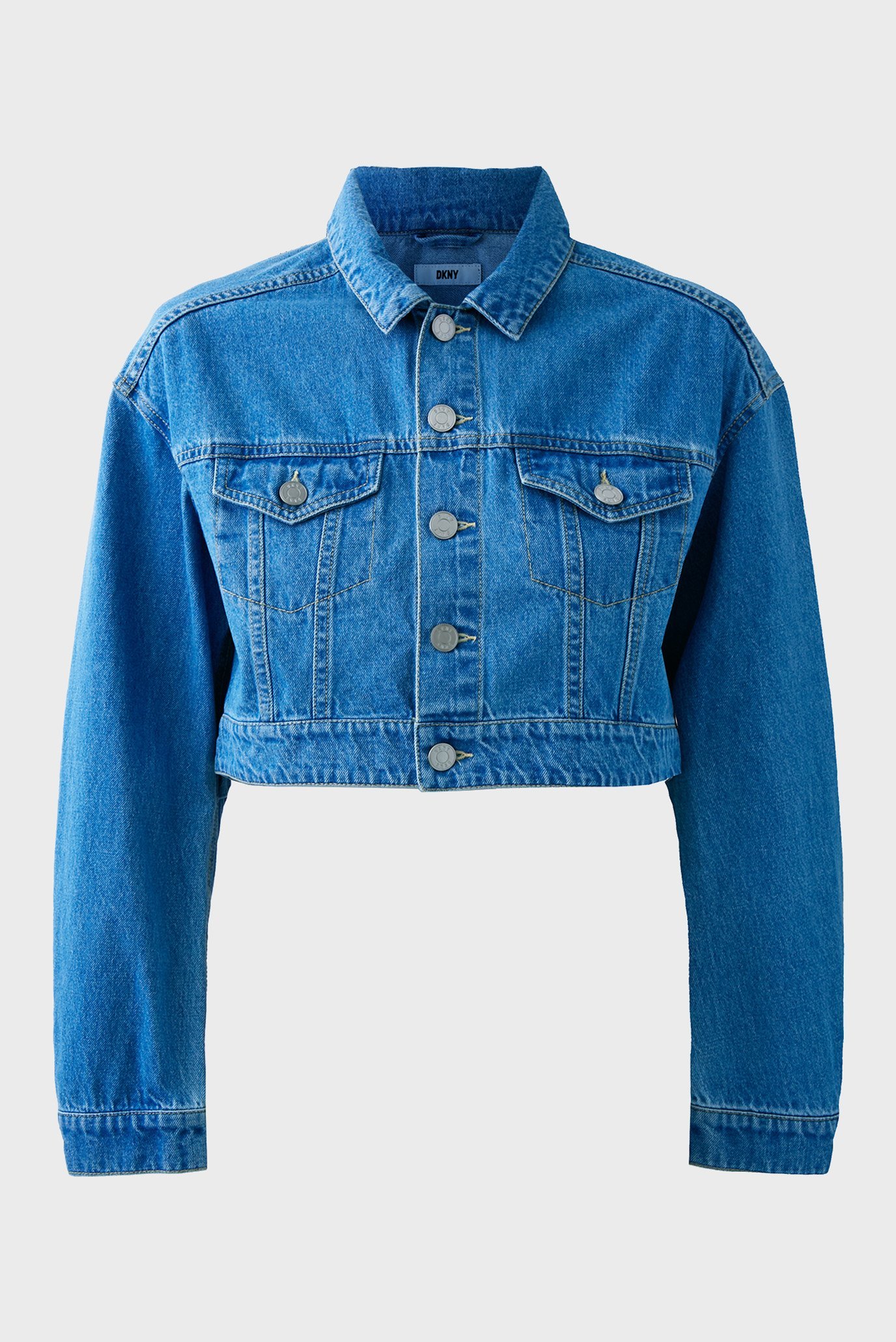 Женская синяя джинсовая куртка Синий 8 DKNY D2A4CX20 Женская синяя джинсовая куртка Синий 8 DKNY D2A4CX20