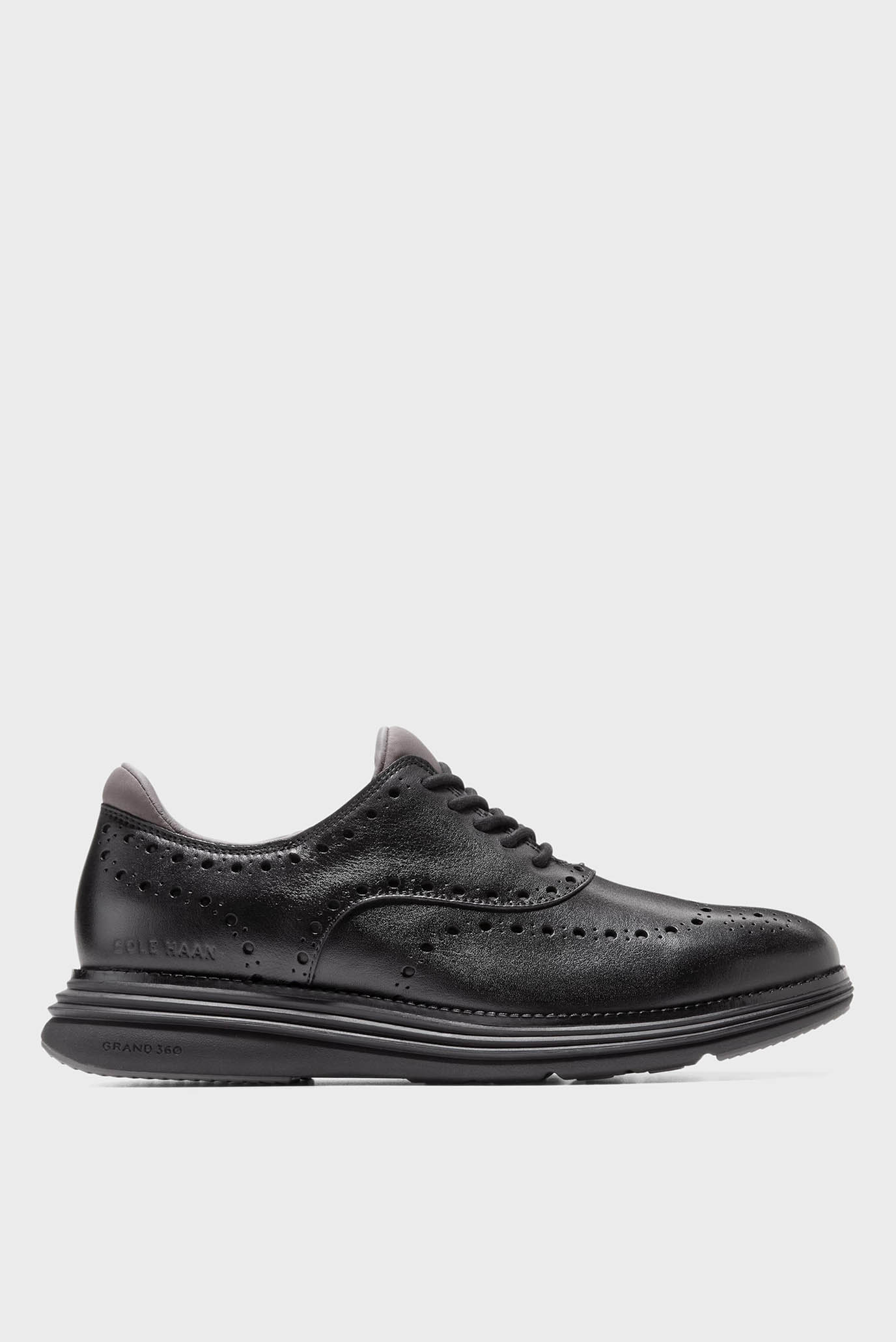 Мужские черные кожаные броги ØriginalGrand Ultra Waterproof Wingtip Oxford 1