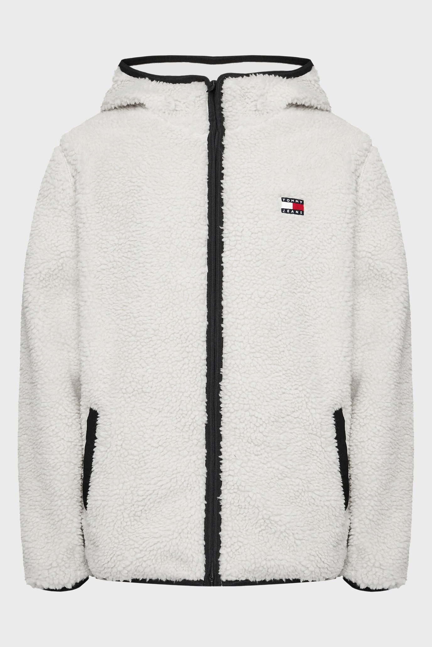 Мужская белая куртка TJM REG BADGE TEDDY ZIP TRU EXT Белый M Tommy Jeans DM0DM19224 Мужская белая куртка TJM REG BADGE TEDDY ZIP TRU EXT Белый M Tommy Jeans DM0DM19224