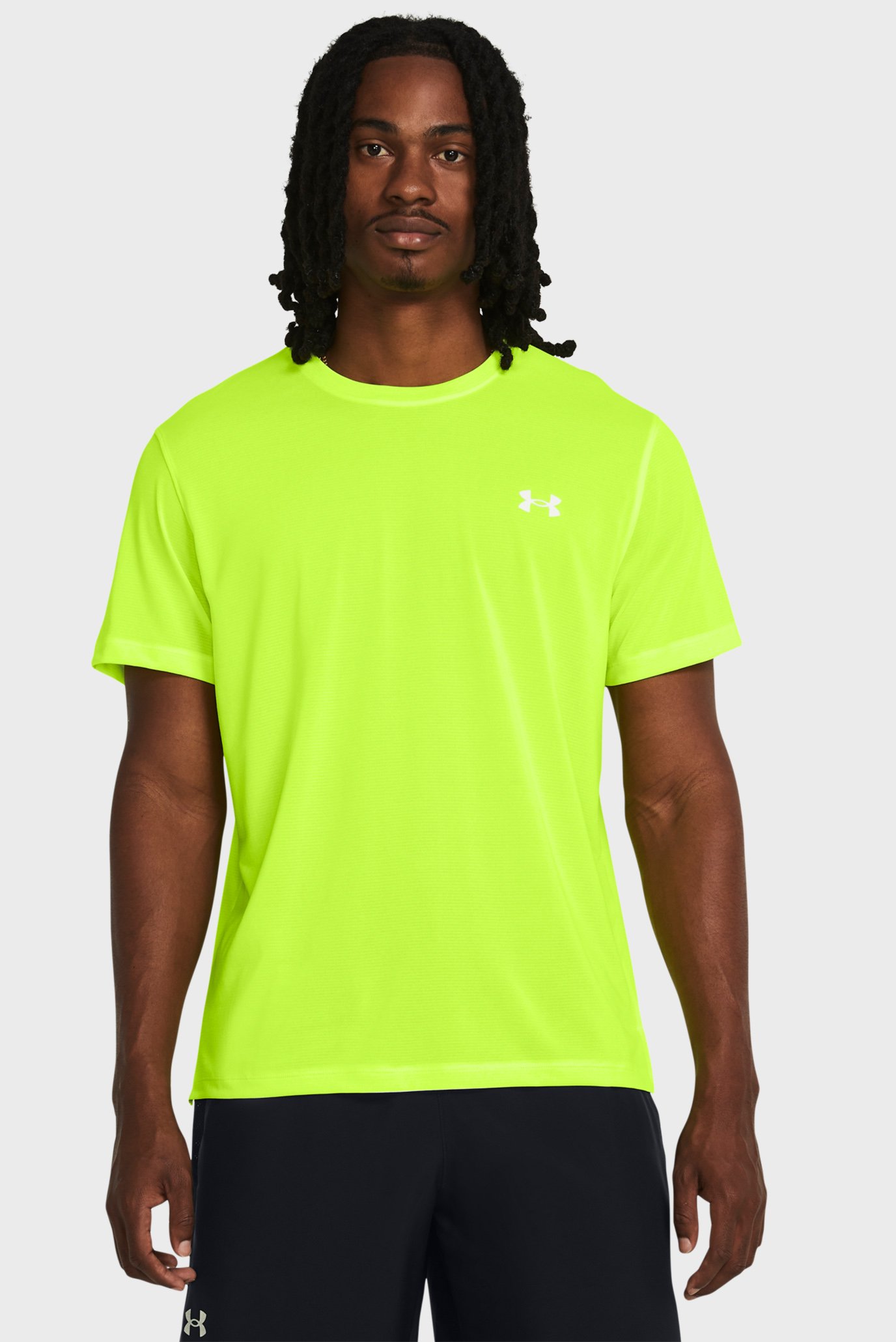 Мужская желтая футболка UA LAUNCH SHORTSLEEVE 1