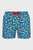 Чоловічі сині плавальні шорти з візерунком