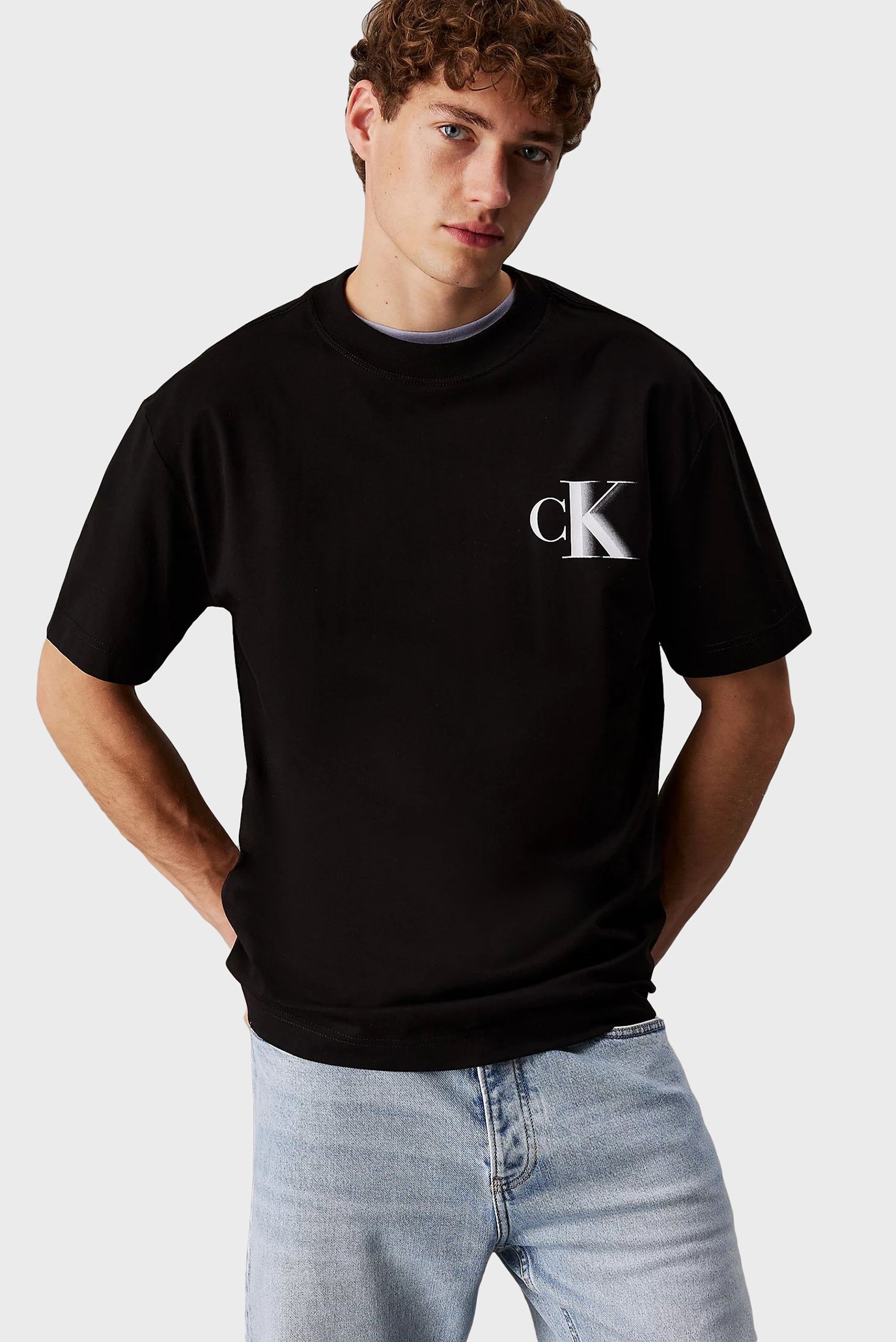 Чоловіча чорна футболка BOLD CK TEE 1