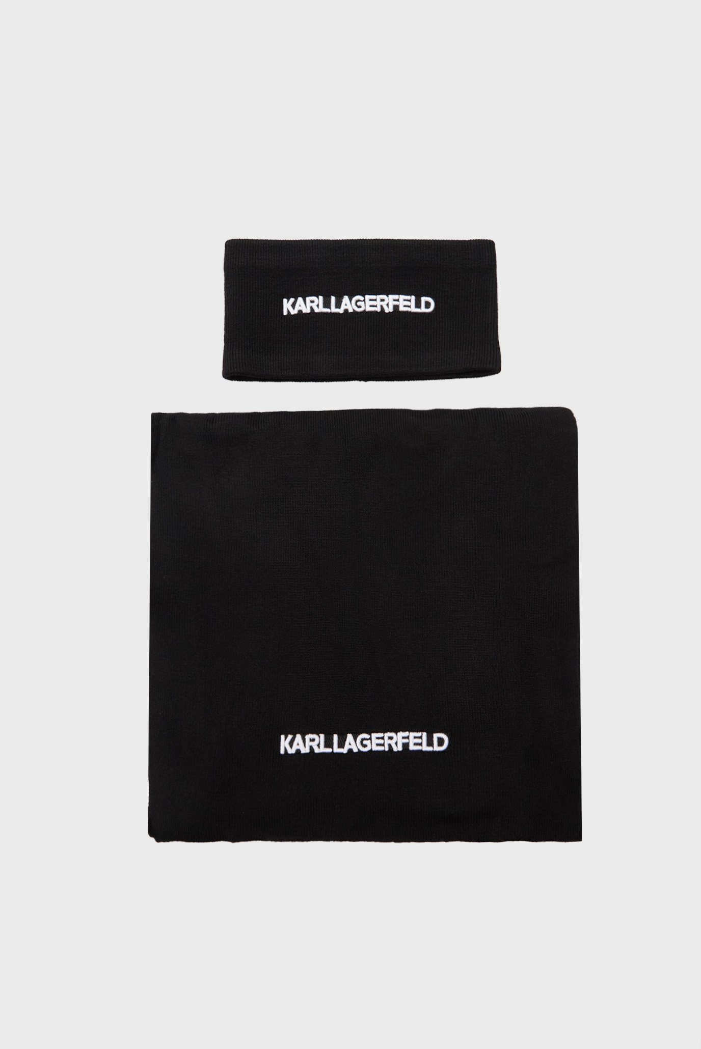 Женский набор аксессуаров (повязка, шарф) essential Черный ONESIZE Karl Lagerfeld A4W33027 Женский набор аксессуаров (повязка, шарф) essential Черный ONESIZE Karl Lagerfeld A4W33027