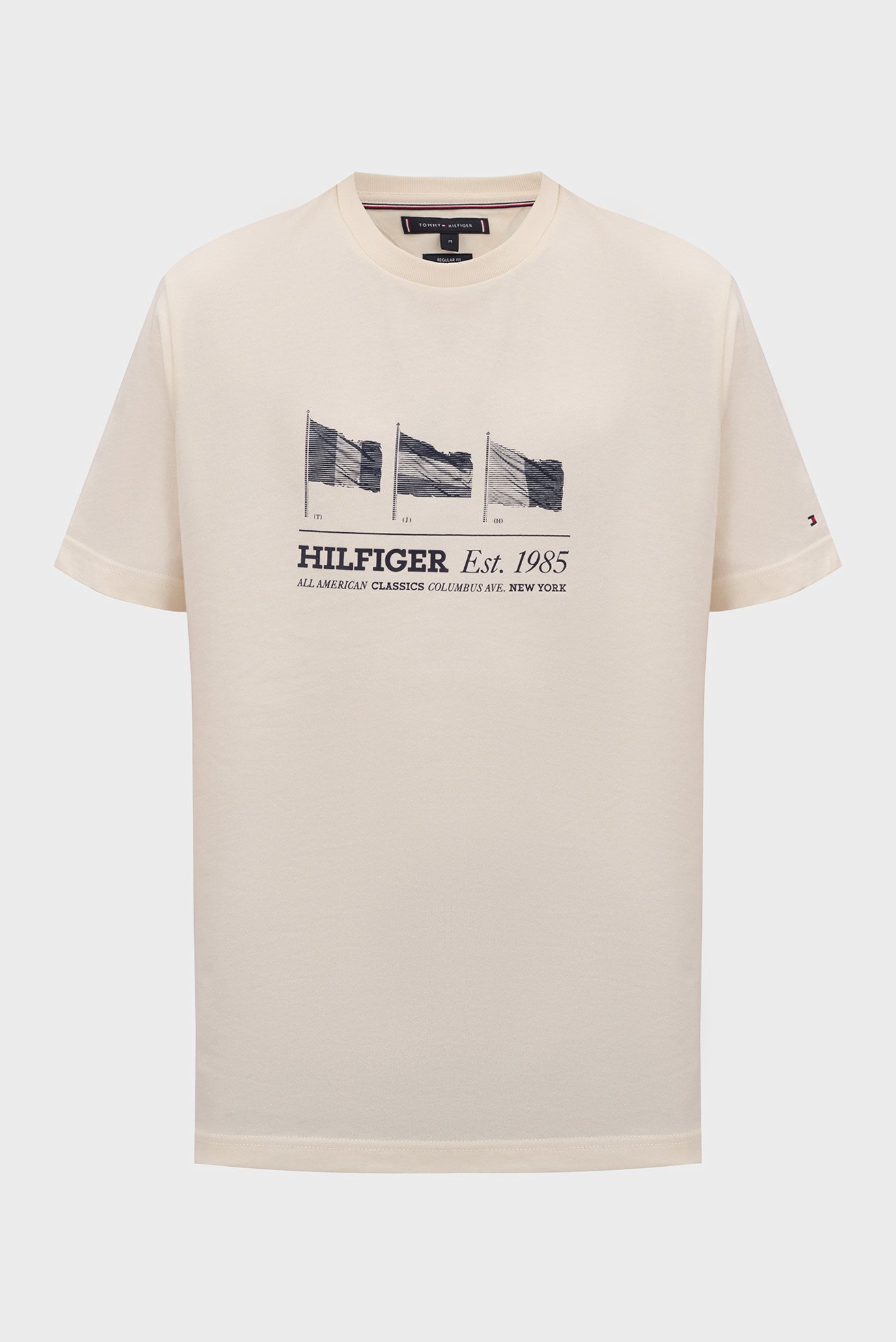 Чоловіча біла футболка HILFIGER FLAGS TEE 1