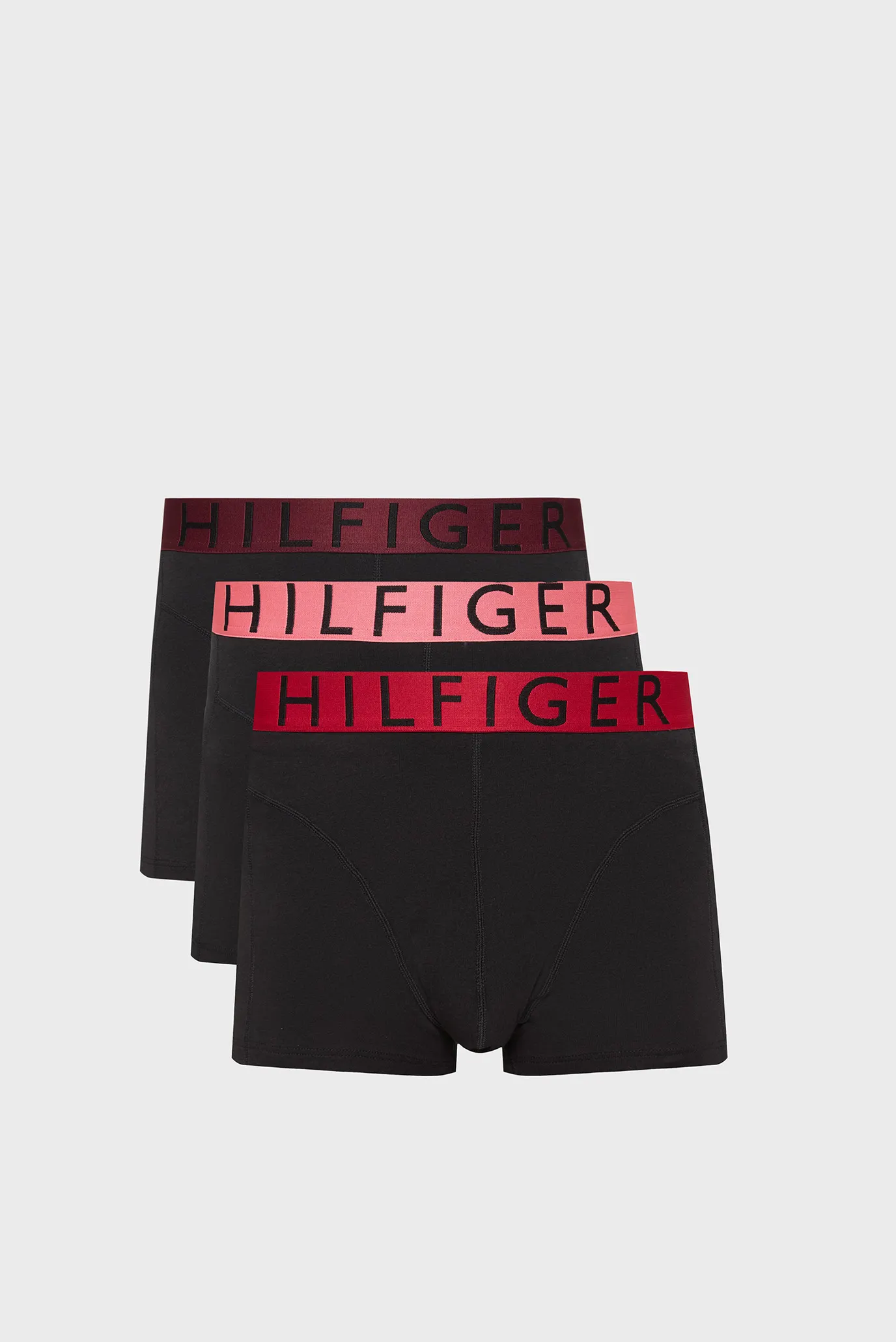 Мужские черные боксеры (3 шт) TRUNK WB Черный S Tommy Hilfiger UM0UM03465