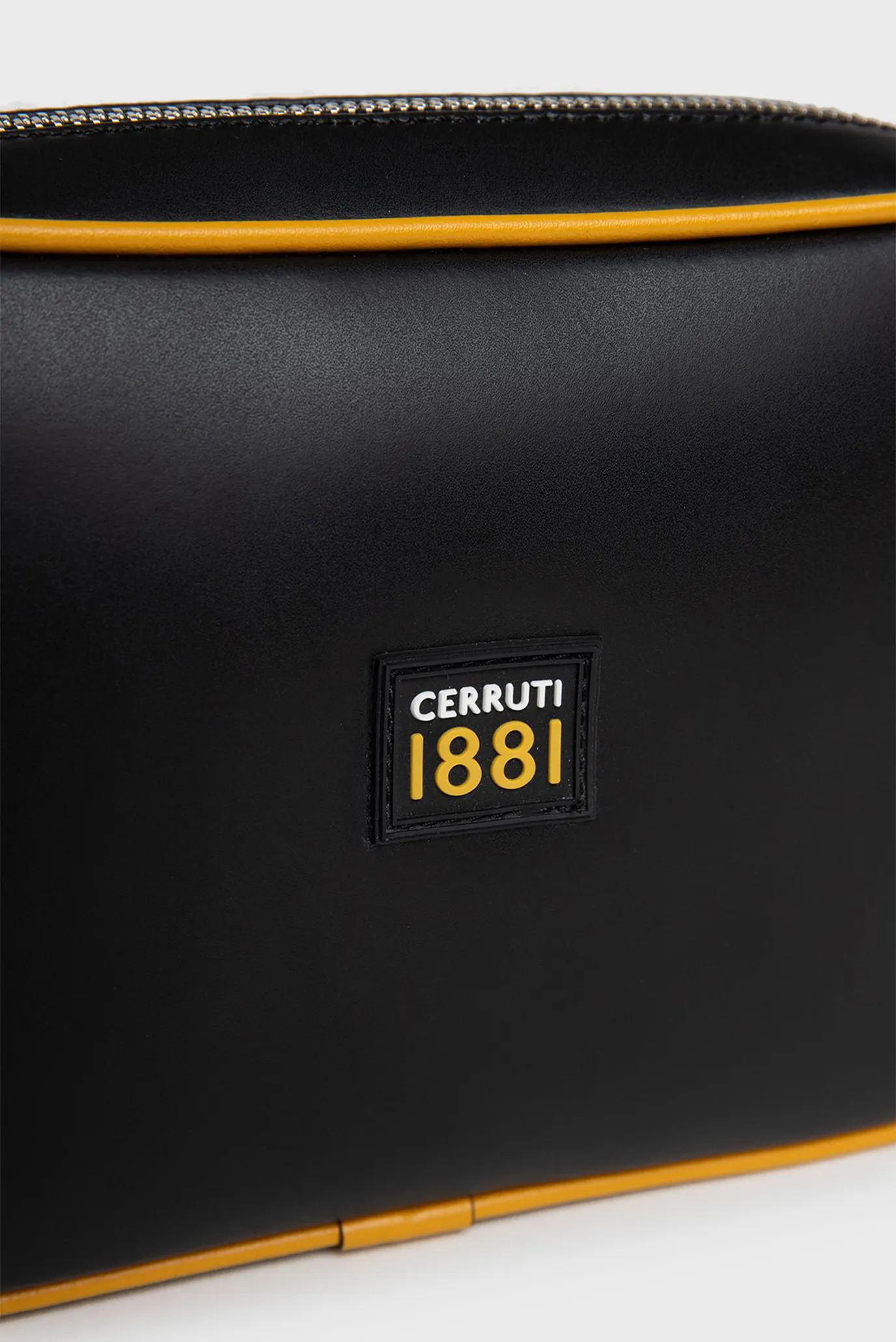 Чоловіча чорна шкіряна поясна сумка 2