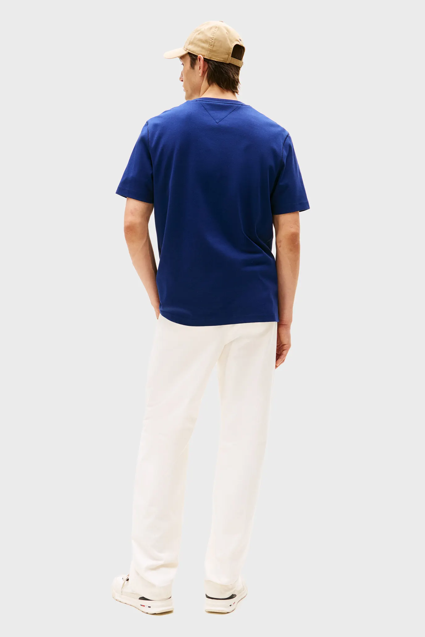 Мужская синяя футболка HILFIGER ARCH EMBOSSED 3