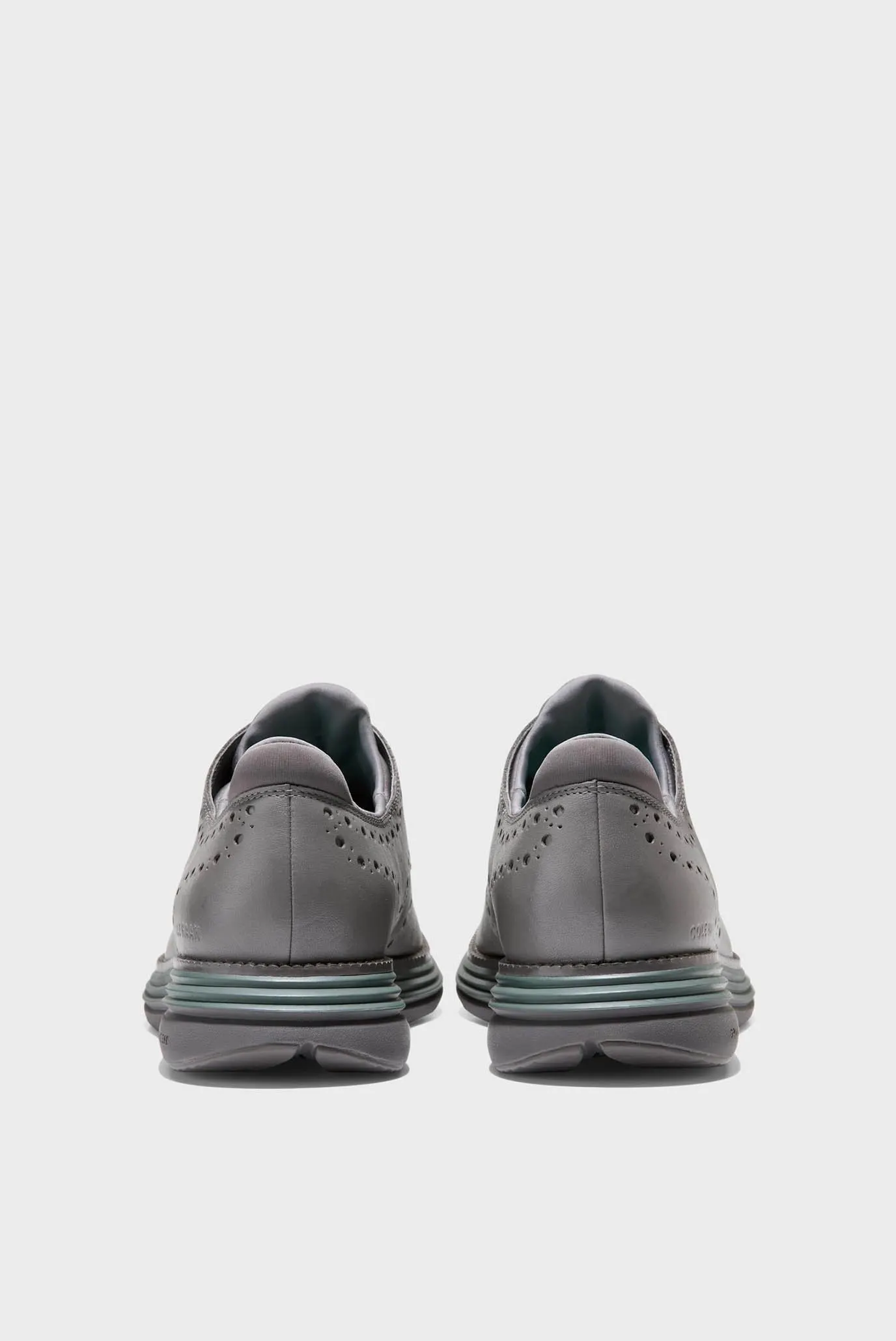 Мужские серые кожаные броги ØriginalGrand Ultra Waterproof Wingtip Oxford 5