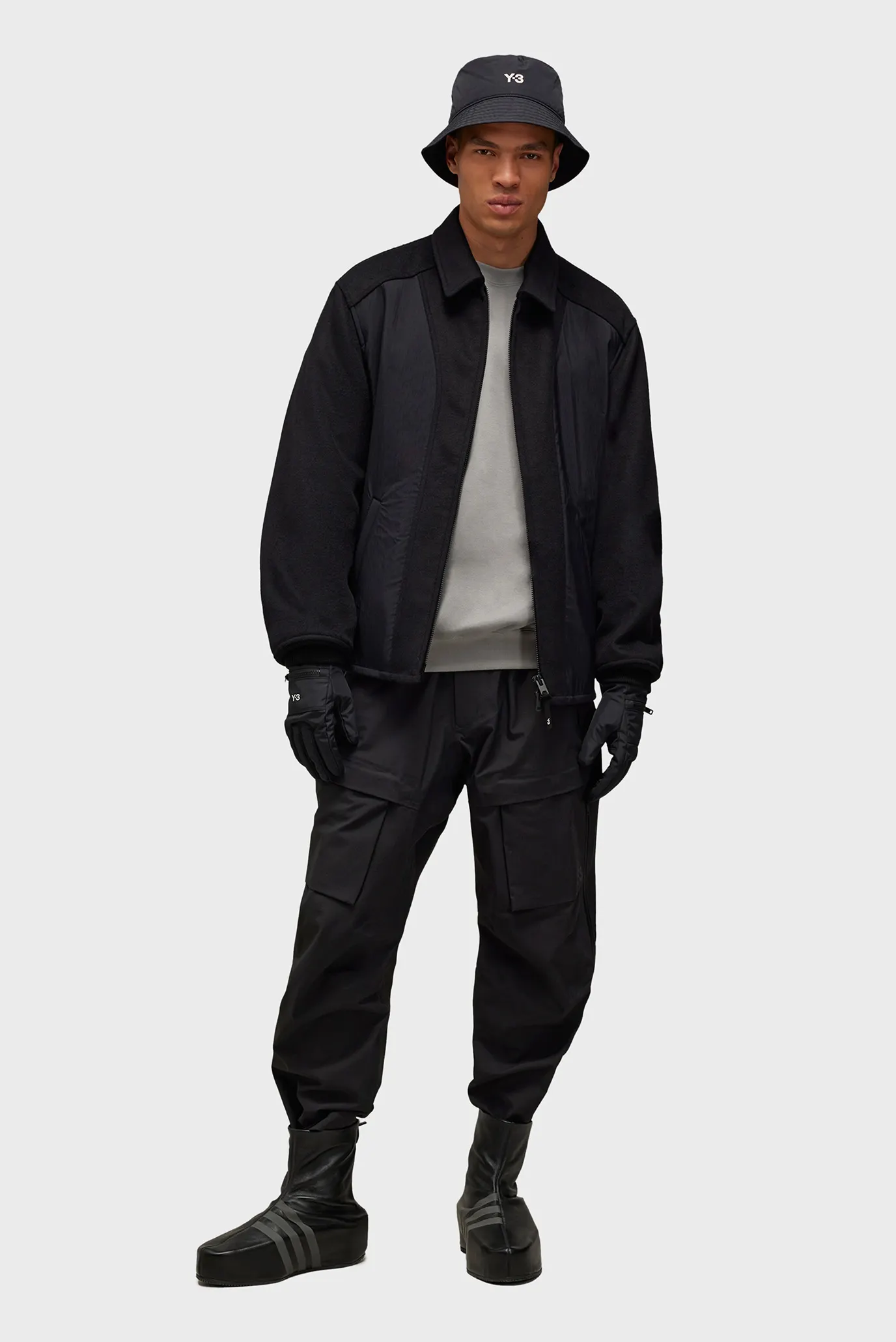 Чоловічий чорний бомбер Y-3 Melton Nylon adidas IW7505 — MD-Fashion