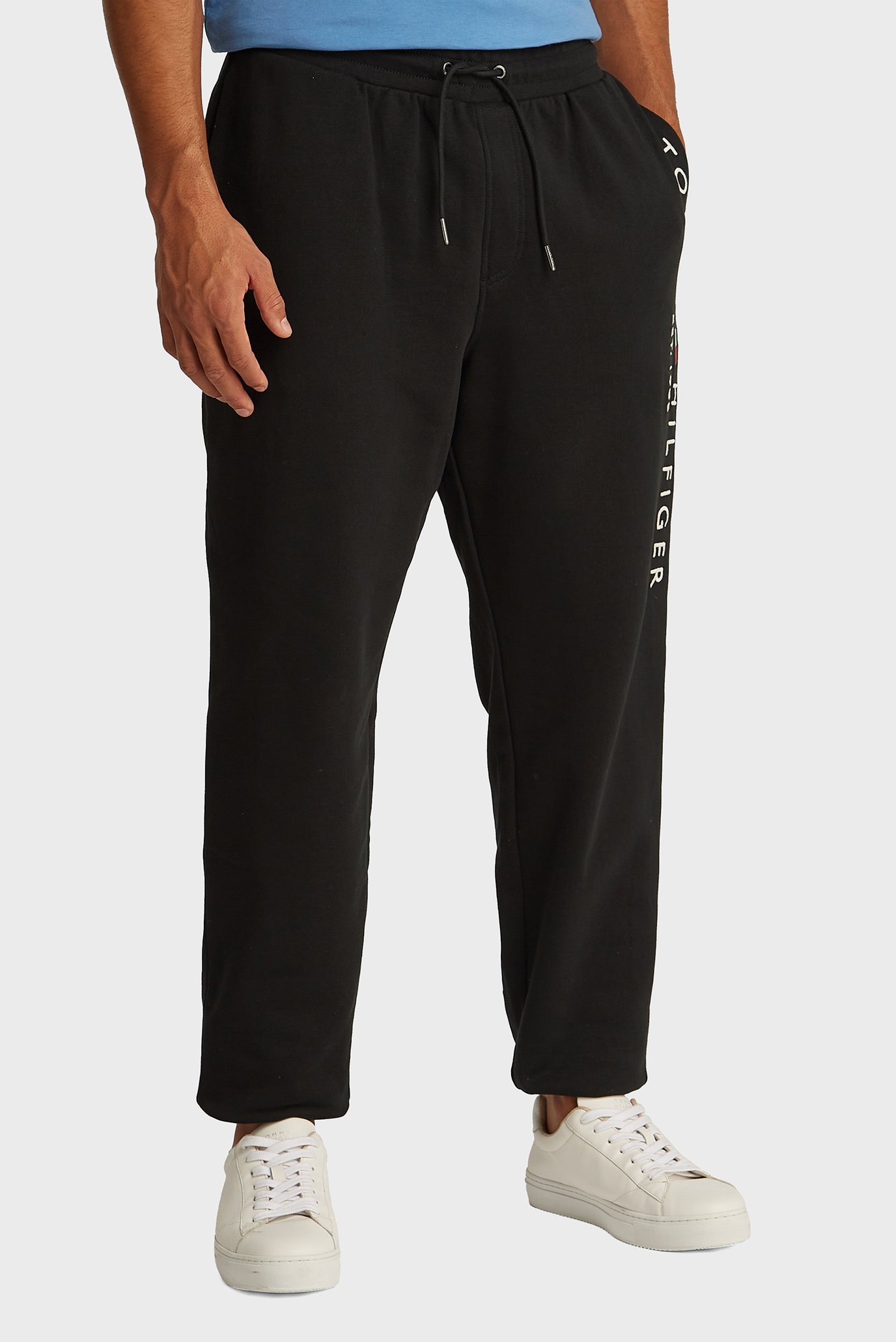 Мужские черные спортивные брюки BASIC BRANDED Черный L Tommy Hilfiger MW0MW08388 Мужские черные спортивные брюки BASIC BRANDED Черный L Tommy Hilfiger MW0MW08388