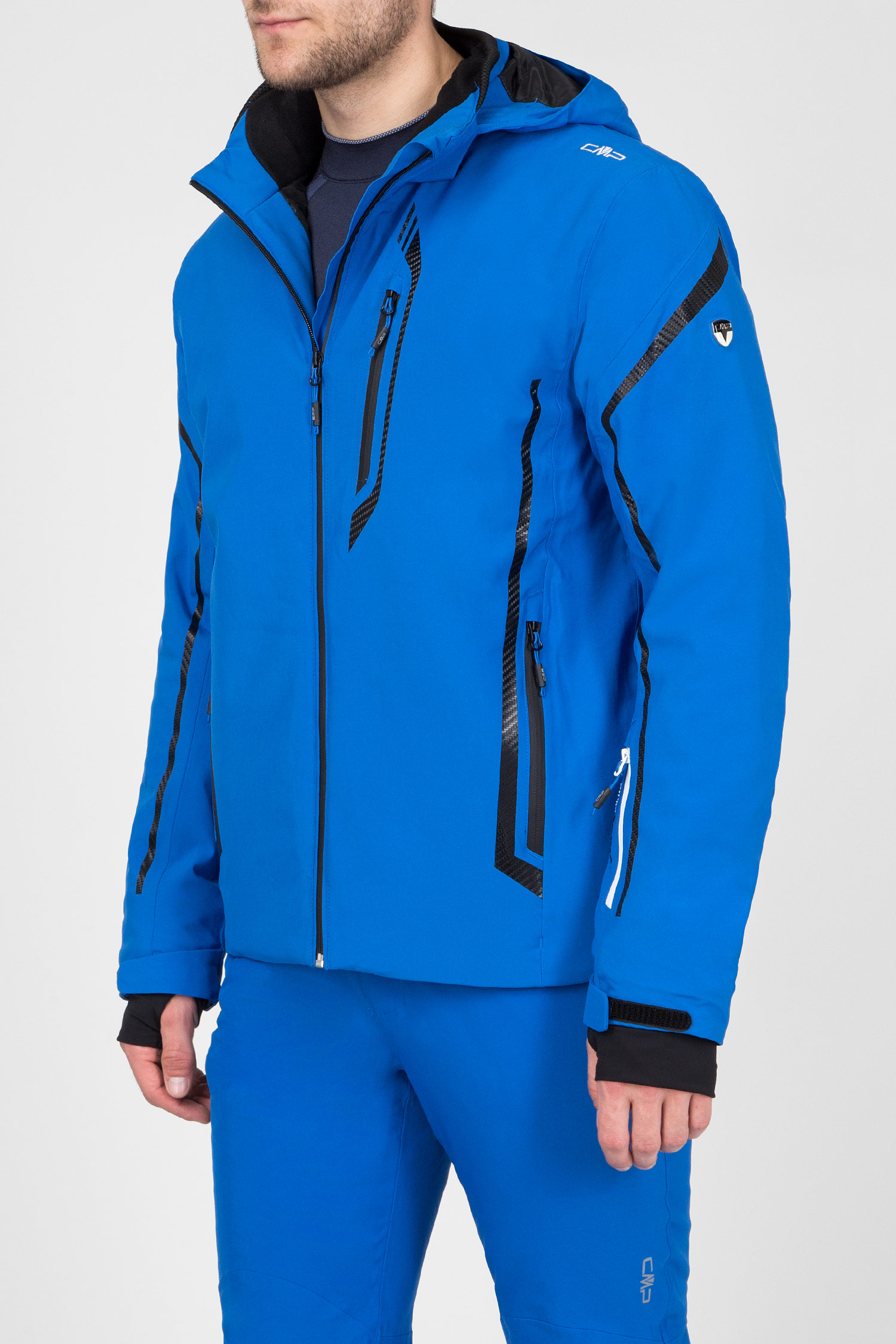 Мужская синяя лыжная куртка 1