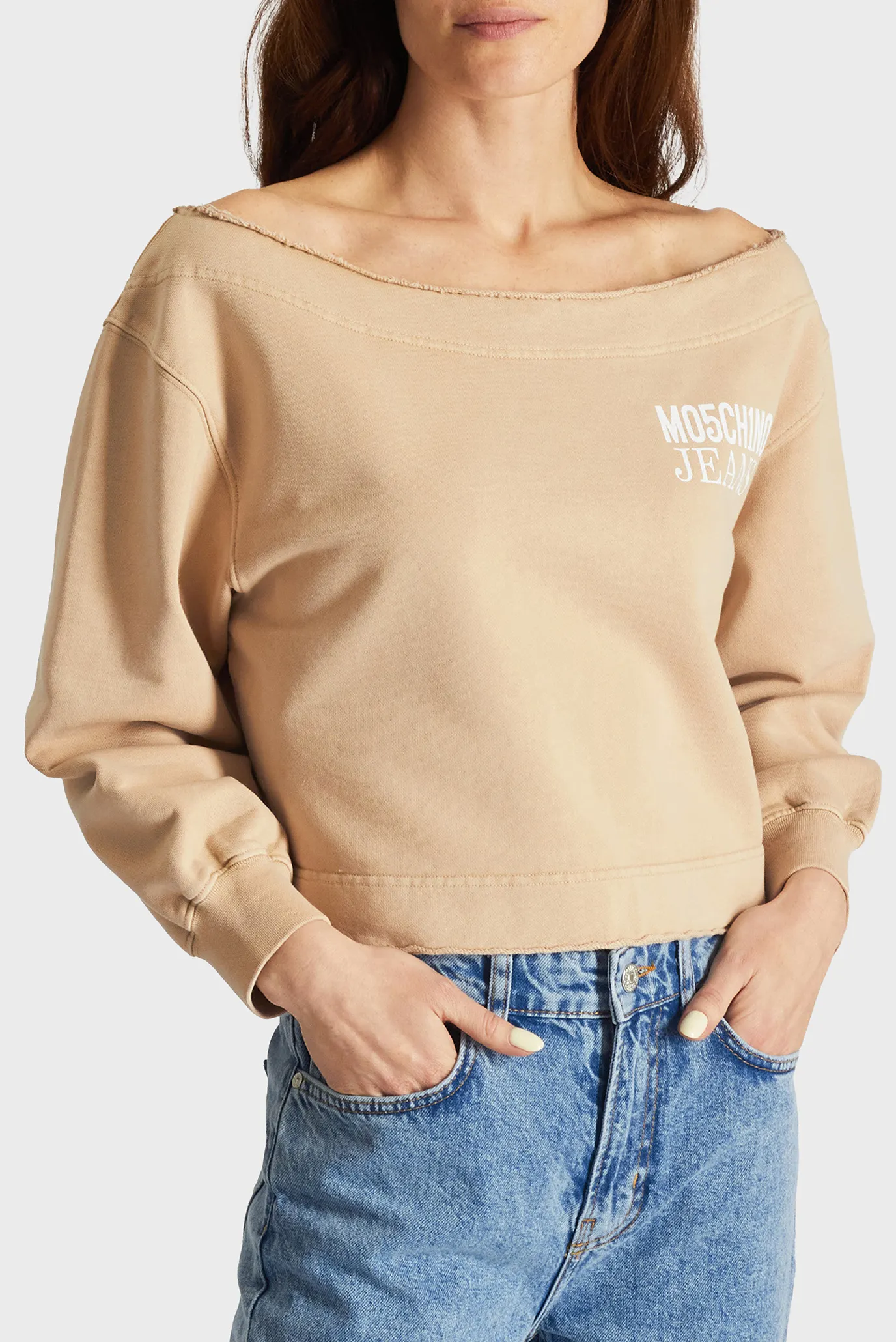 Женский бежевый свитшот 2