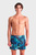 Мужские темно-синие плавательные шорты с узором WATER PRINTS BEACH SHORT AO