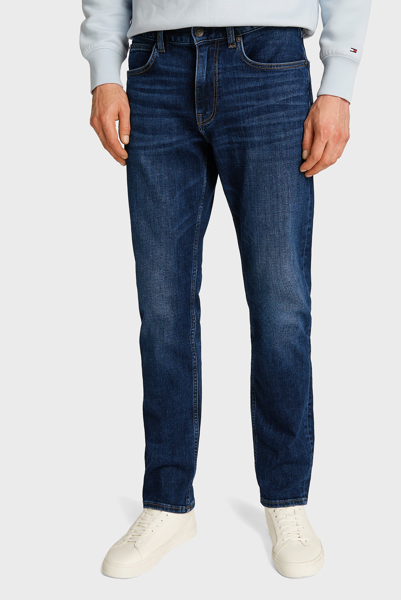Мужские темно-синие джинсы CORE DENTON DARK BLUE Синий 32-32 Tommy Hilfiger MW0MW39034 Мужские темно-синие джинсы CORE DENTON DARK BLUE Синий 32-32 Tommy Hilfiger MW0MW39034