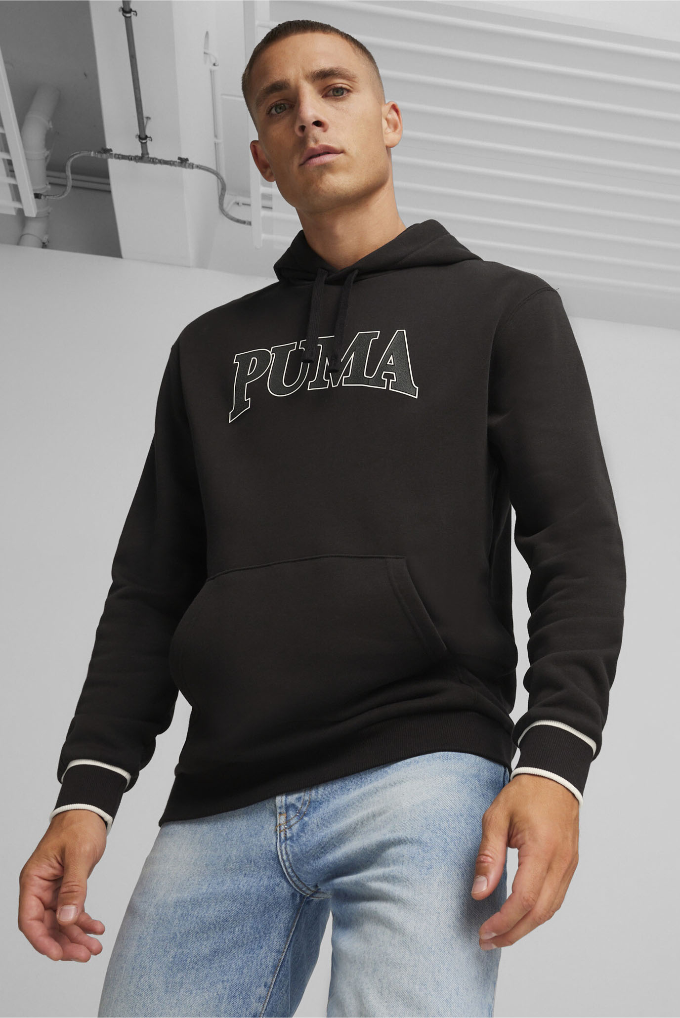 Мужское черное худи PUMA SQUAD Men's Hoodie 1