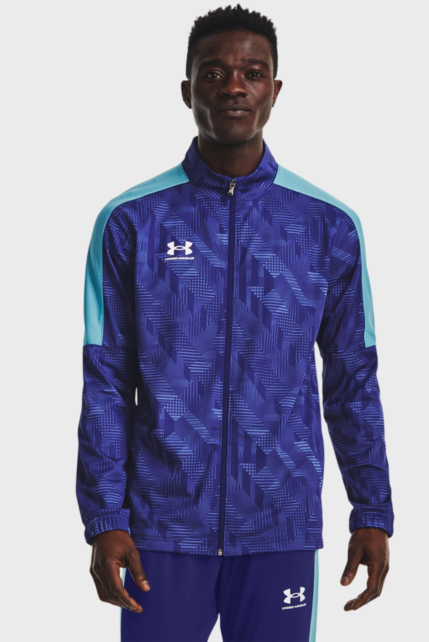 Мужская темно-синяя спортивная кофта с узором Challenger Track Jacket 1