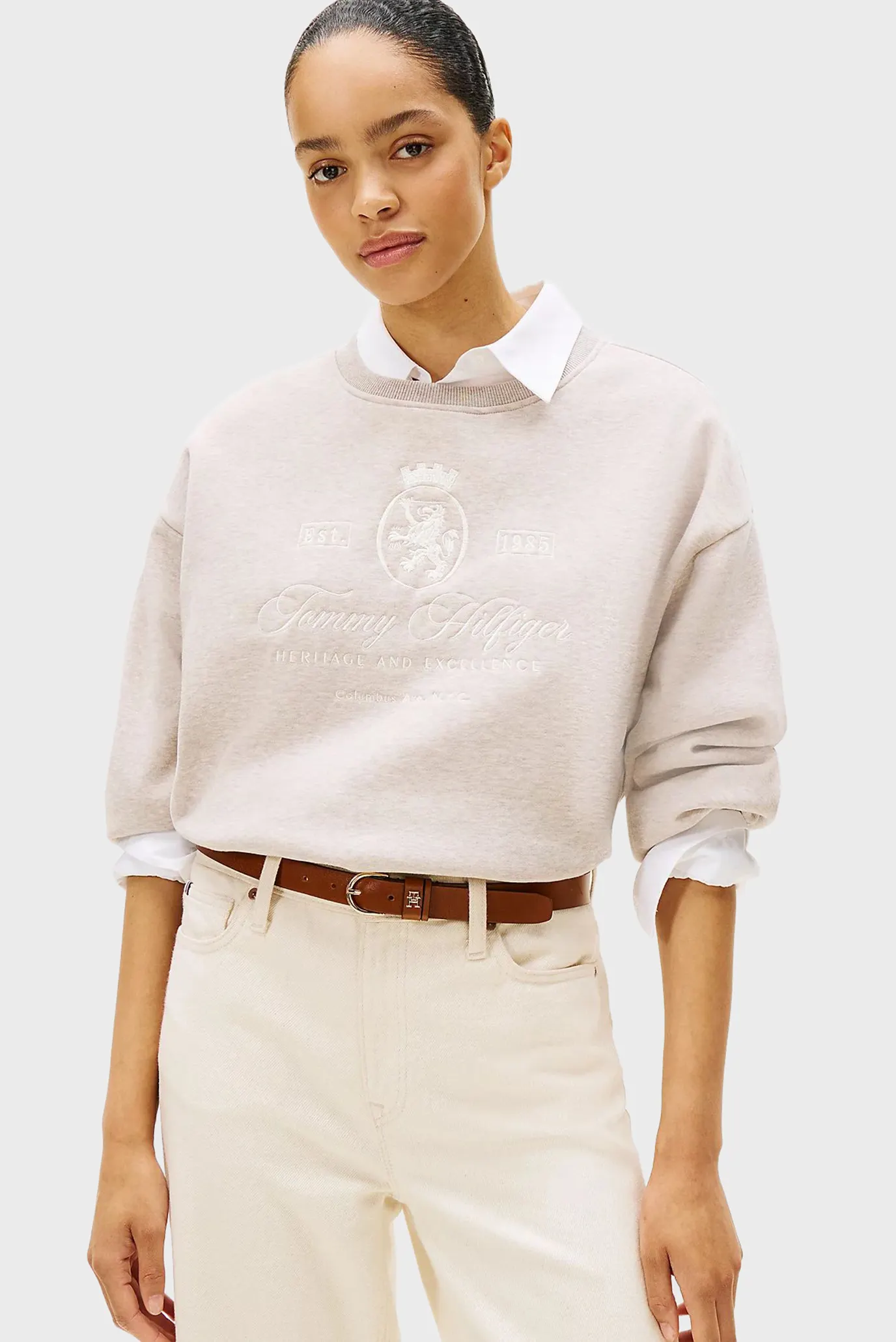 Женский светло-серый свитшот VARSITY 1