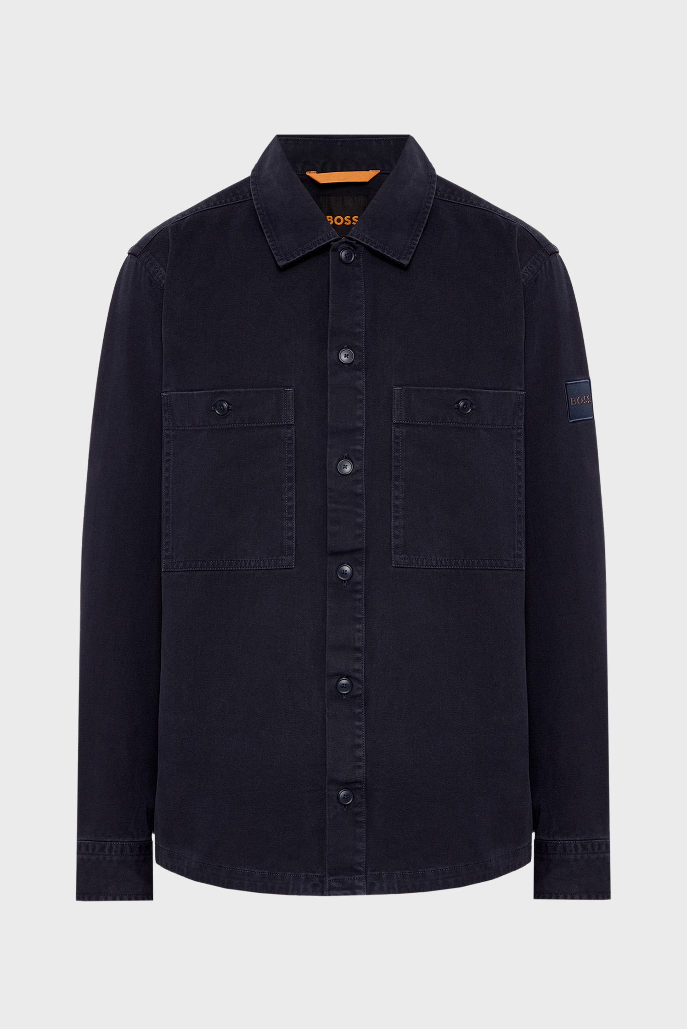 Мужская темно-синяя рубашка Синий XL BOSS 50545436;404