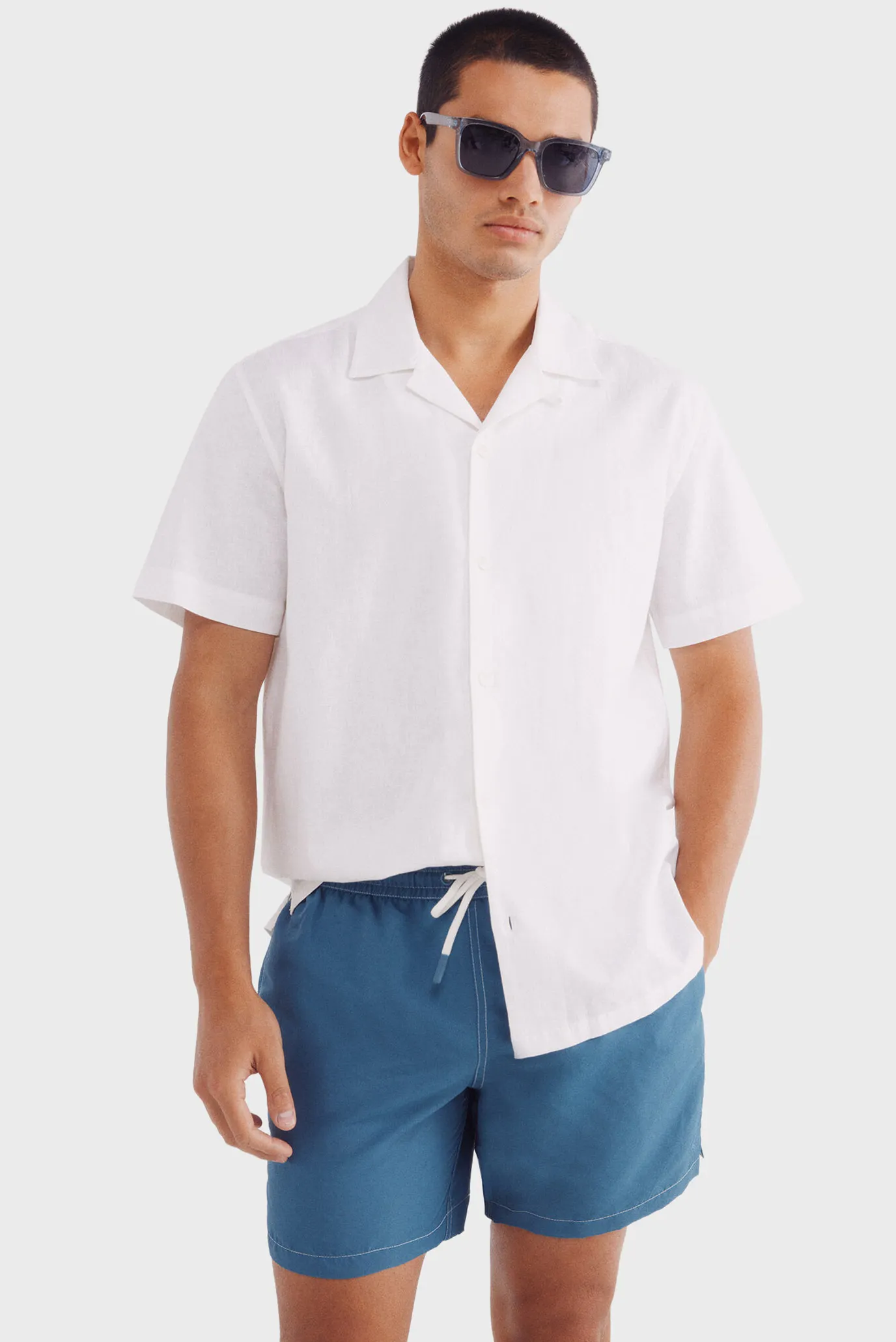 Мужские бирюзовые плавательные шорты 5