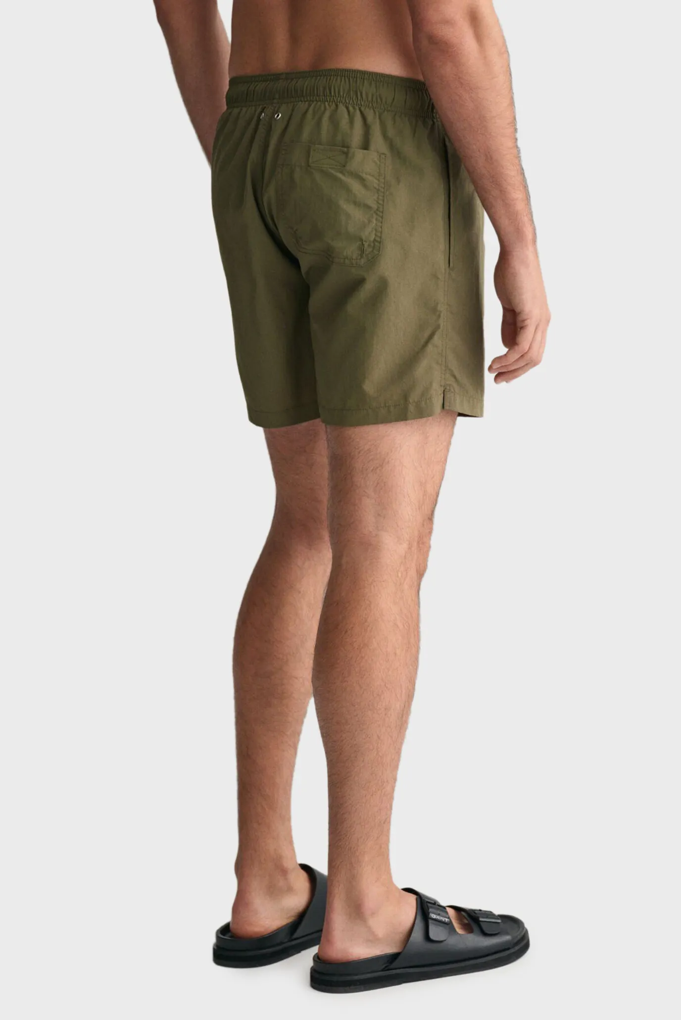 Мужские оливковые плавательные шорты 2