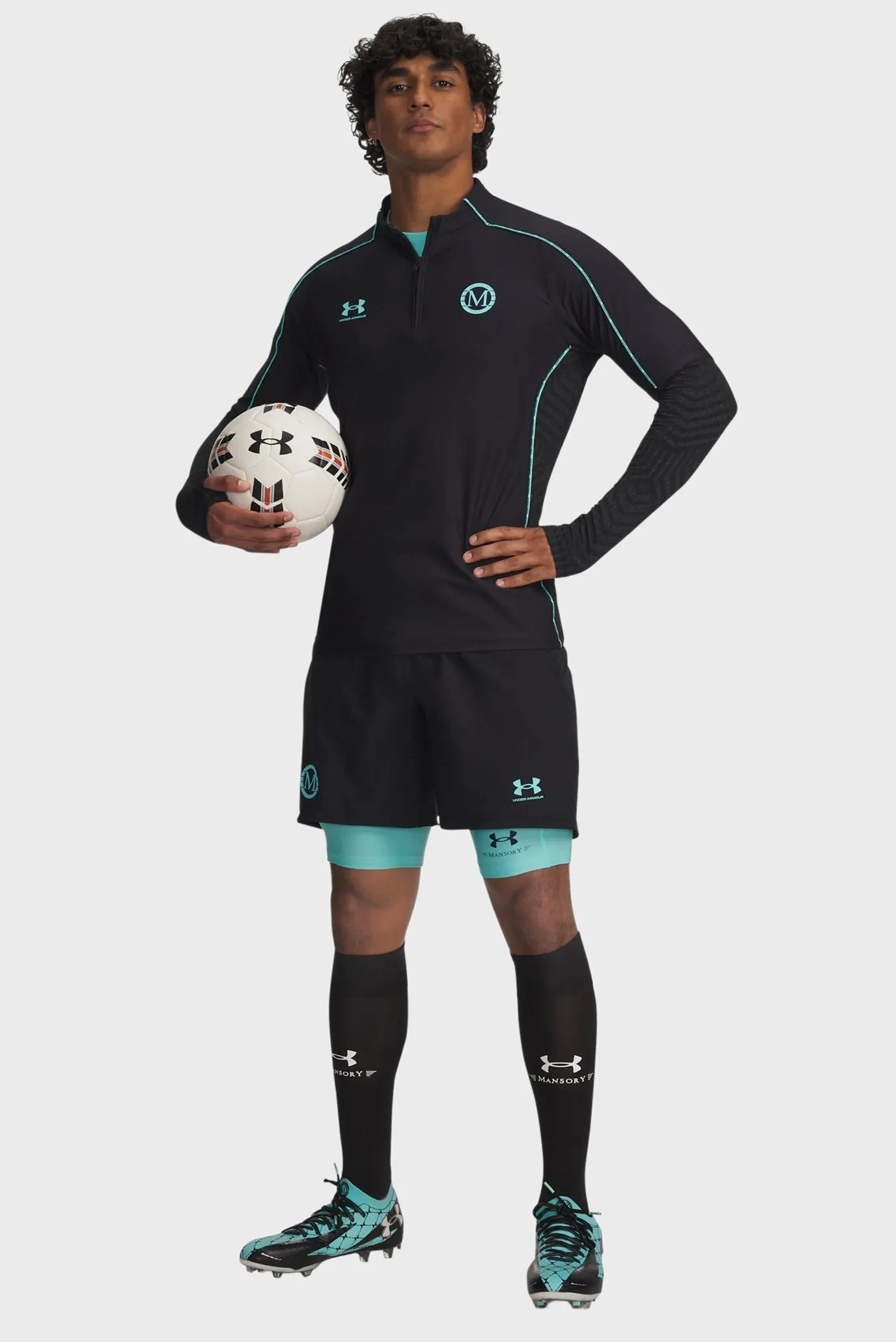 Мужские черные шорты UA x Mansory Challenger Sts 2