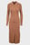 Женское бежевое платье ICONIC RIB