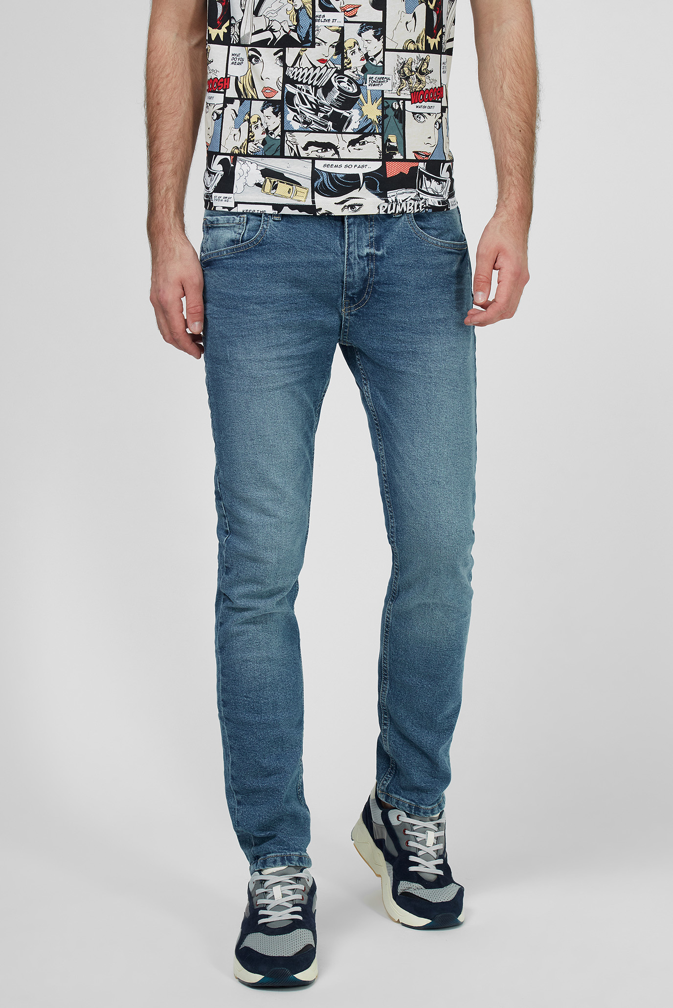 Мужские голубые джинсы Terranova 0046299 — MD-Fashion