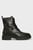 Женские черные кожаные ботинки Veronique