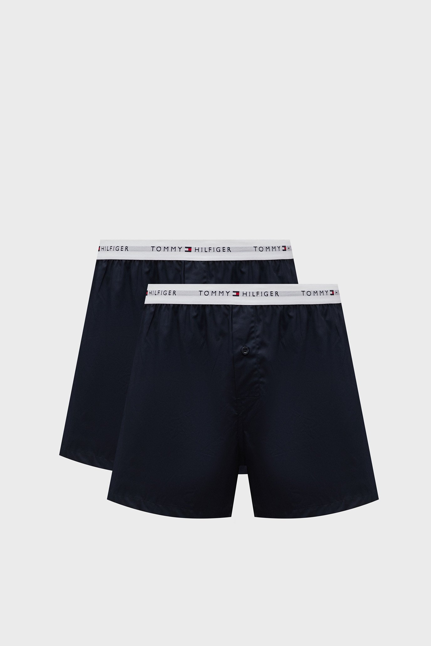 Мужские темно-синие трусы (2 шт) 2P WOVEN BOXER Синий M Tommy Hilfiger UM0UM03376 Мужские темно-синие трусы (2 шт) 2P WOVEN BOXER Синий M Tommy Hilfiger UM0UM03376