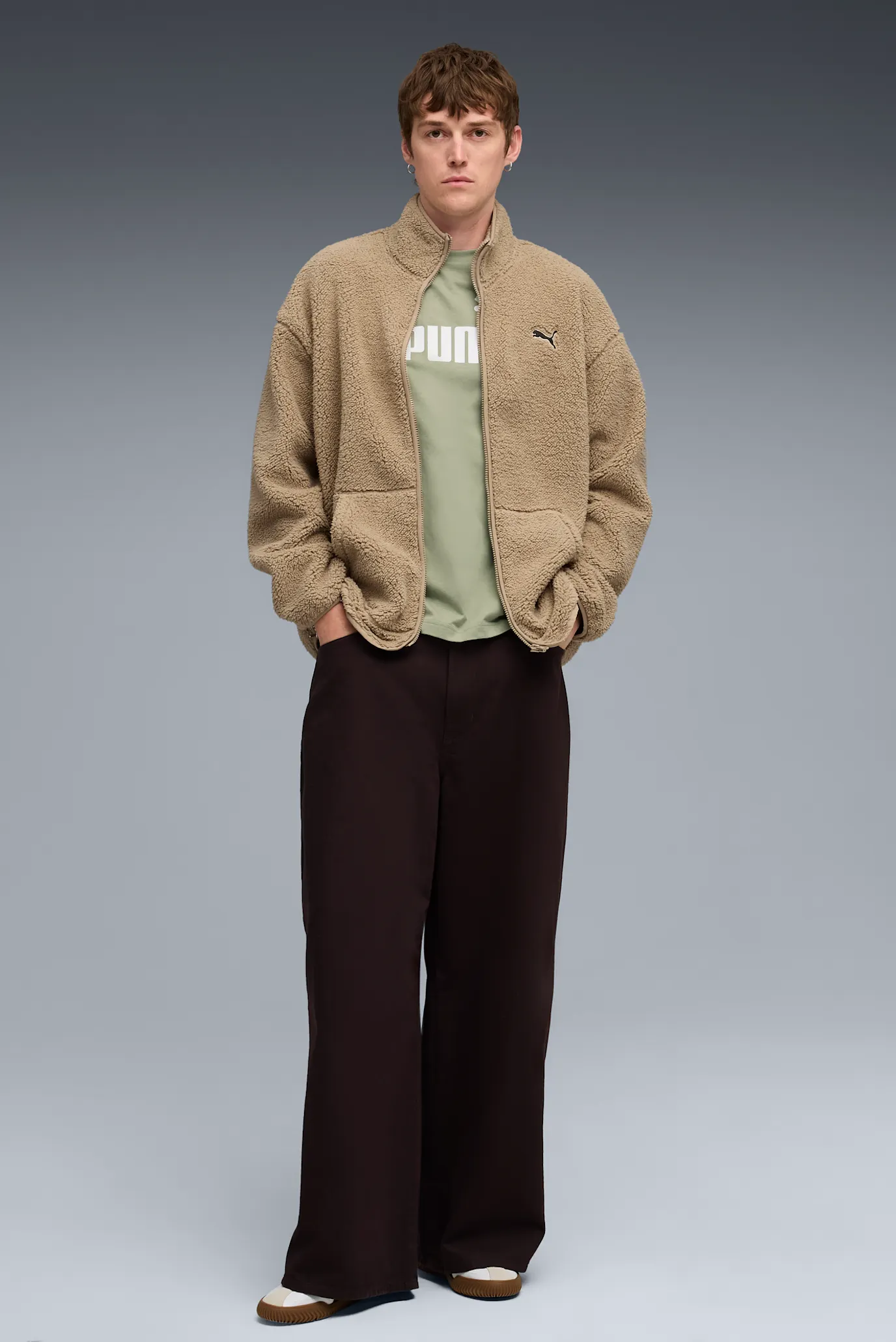 Мужская оливковая футболка ESS No. 1 Logo Tee Men 2