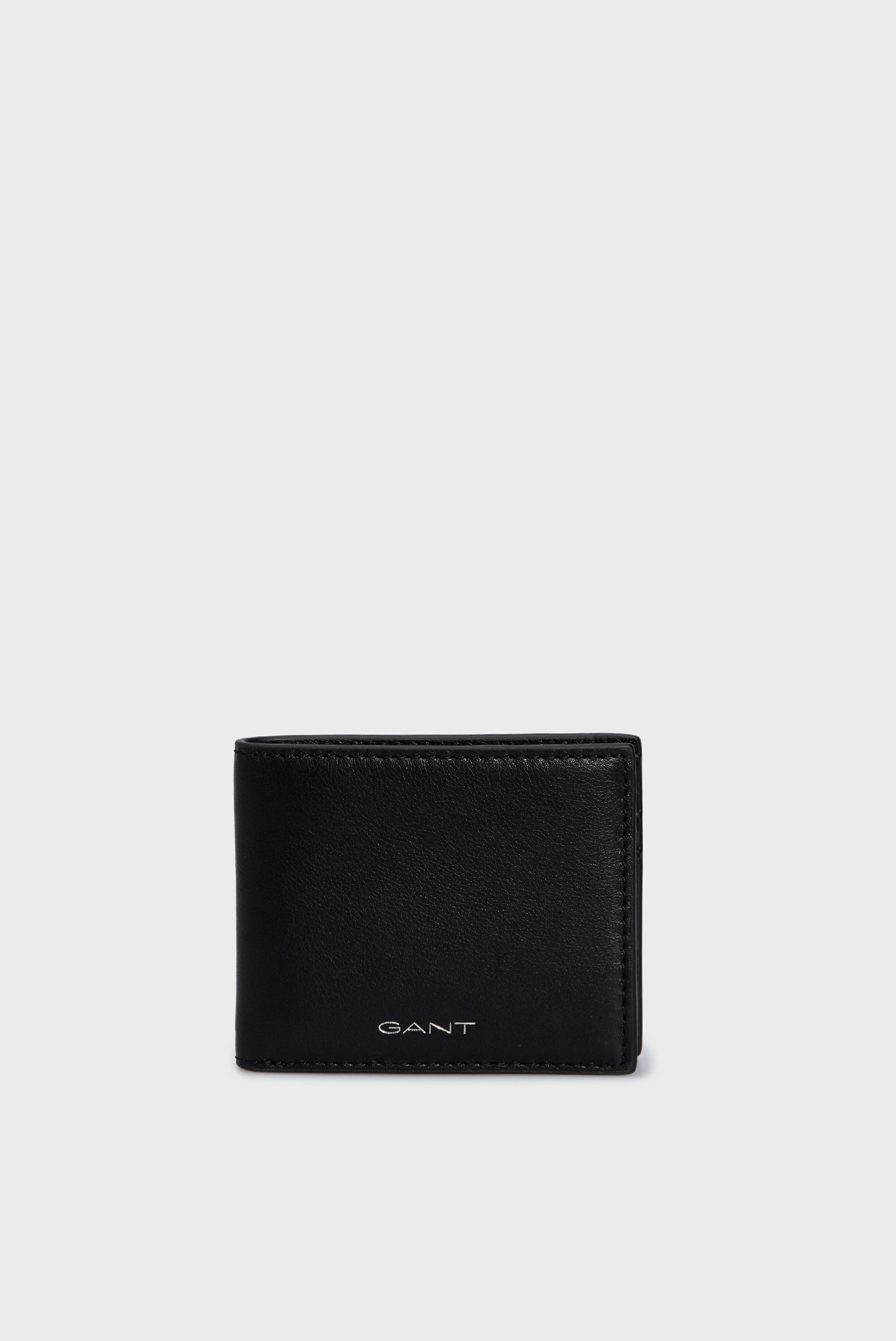 Мужской черный кожаный кошелек LEATHER BIFOLD WALLET 1