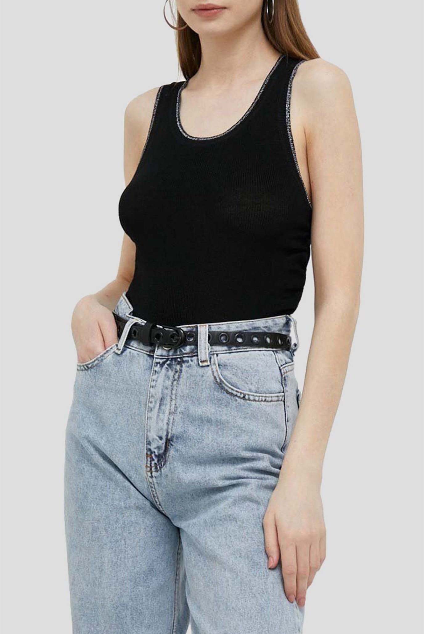 Женский черный топ Черный S DKNY P3DSAJ16 Женский черный топ Черный S DKNY P3DSAJ16