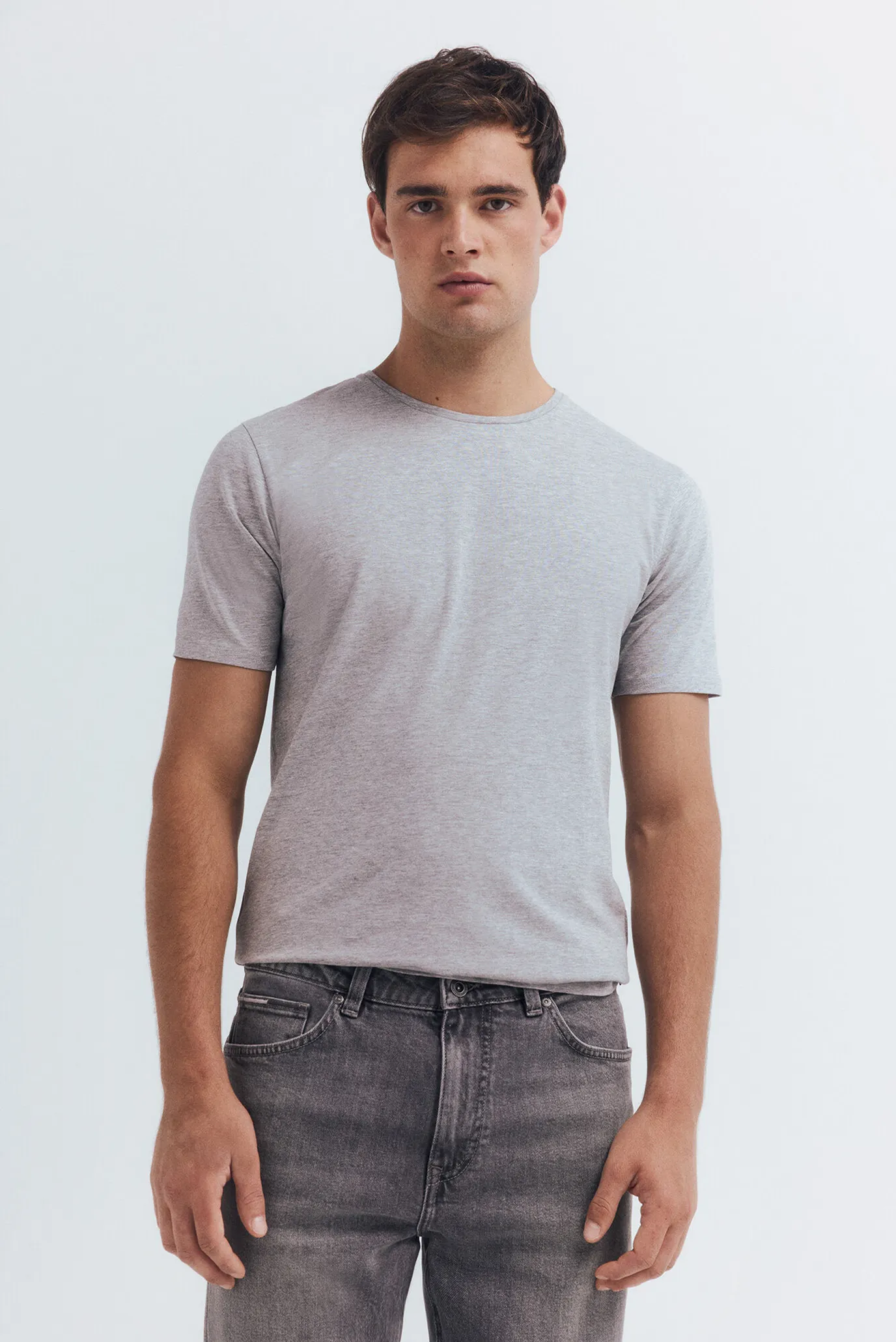 Мужские серые джинсы regular fit 6