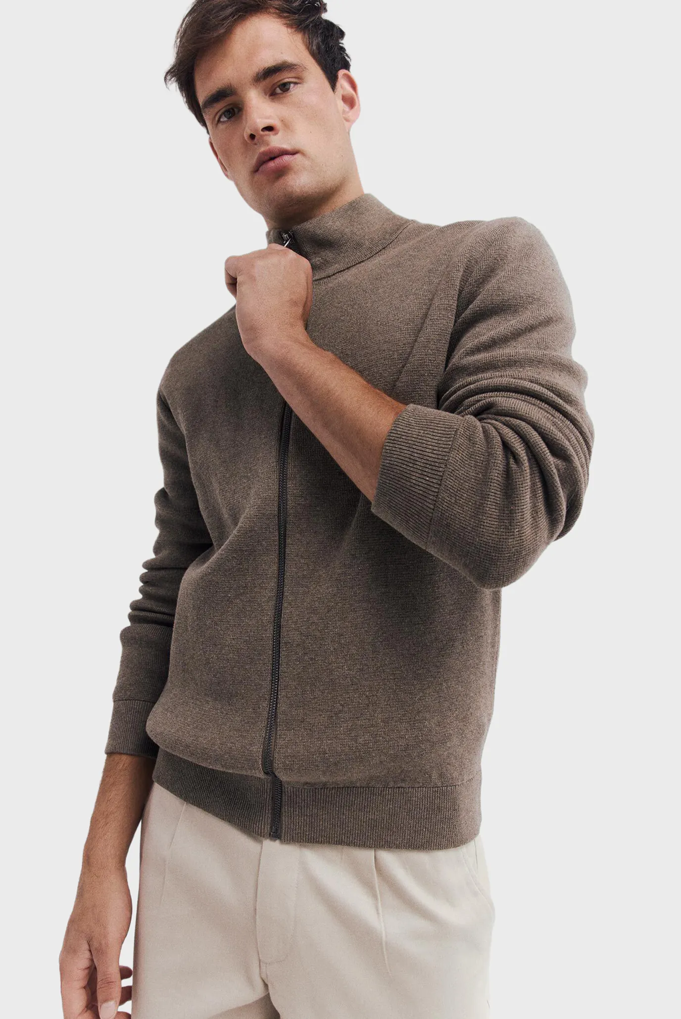 Чоловічий коричневий кардиган Milano 3