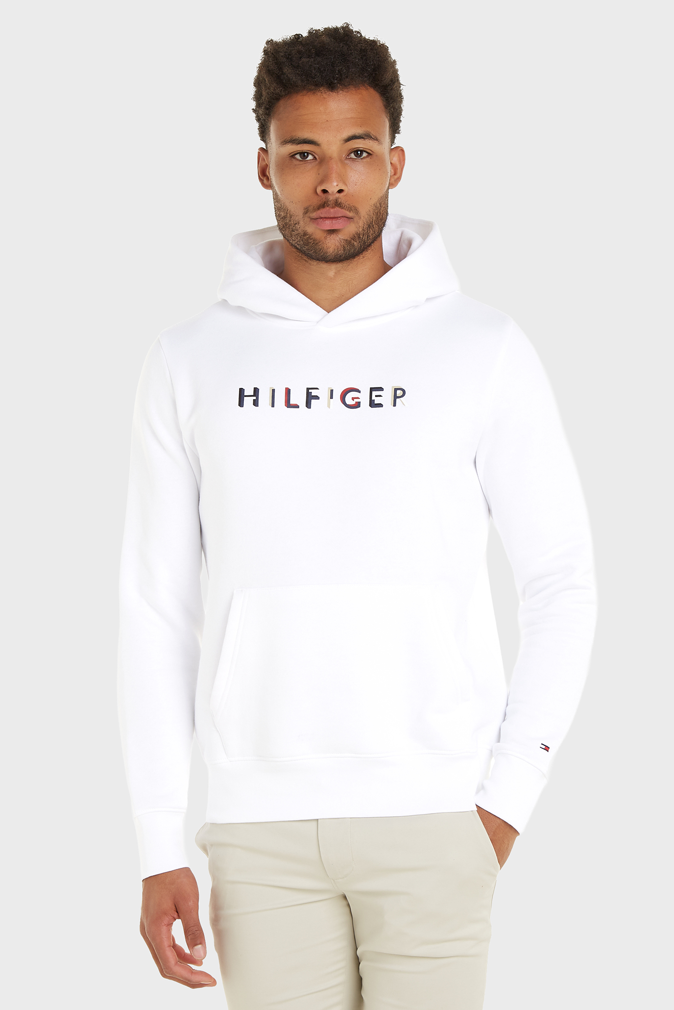 Мужское белое худи RWB HILFIGER HOODY Белый S Tommy Hilfiger MW0MW32014 Мужское белое худи RWB HILFIGER HOODY Белый S Tommy Hilfiger MW0MW32014
