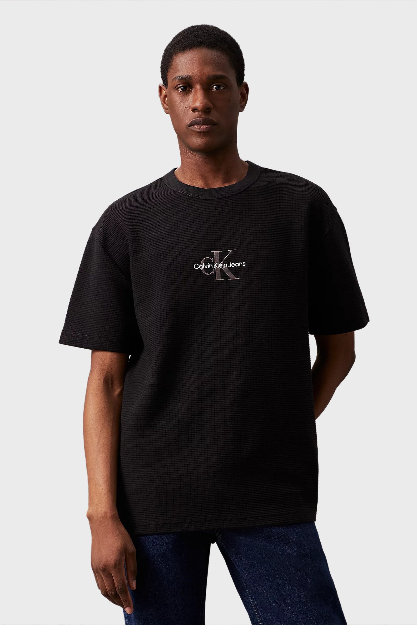 Мужская черная футболка CITY GRID  TEE 1