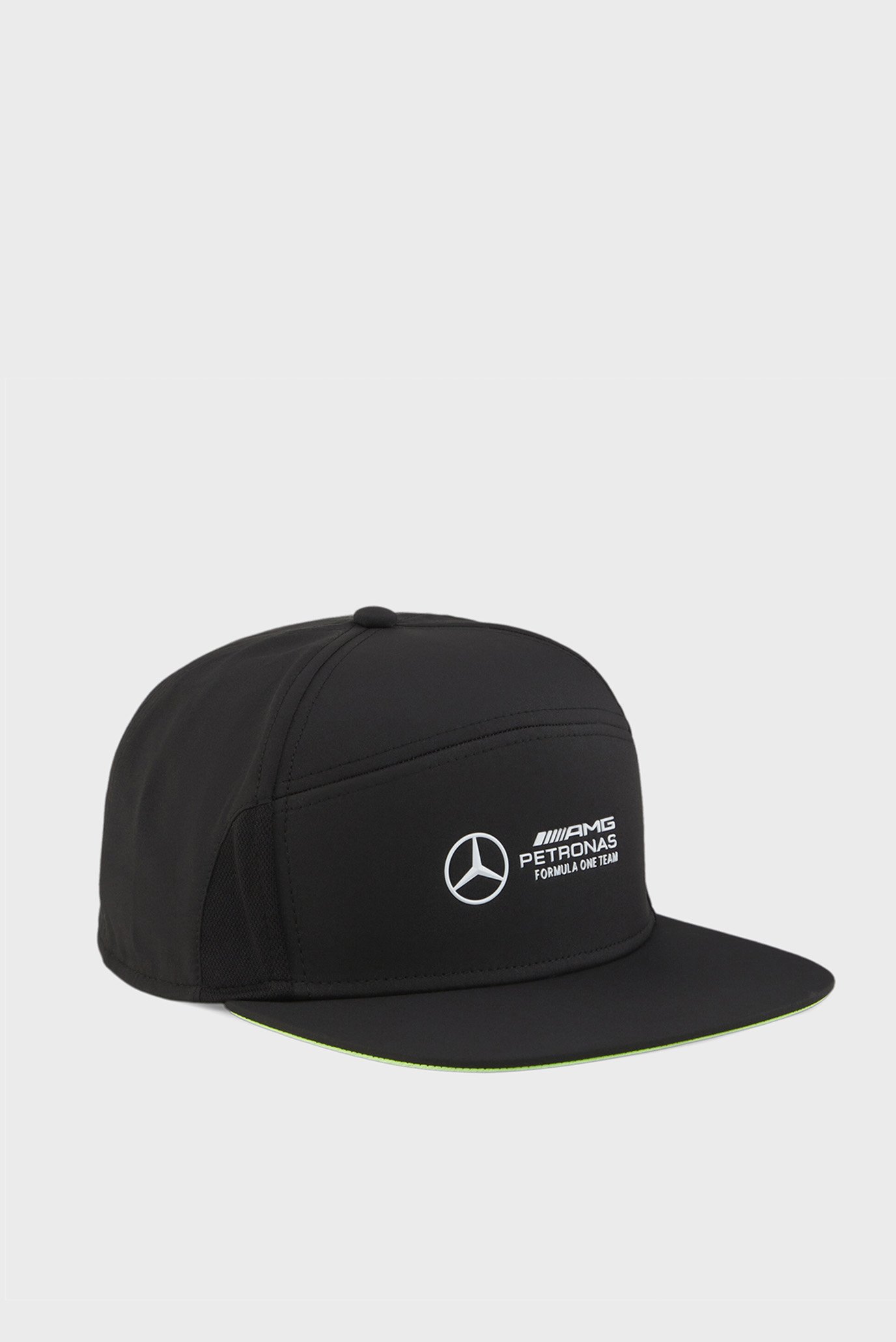 Черная кепка Mercedes-AMG Petronas Motorsport Flat Brim Cap 1