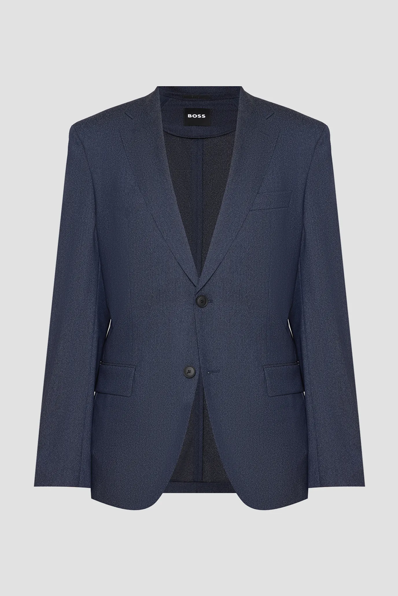 Чоловічий темно-синій вовняний костюм (піджак, брюки) 2