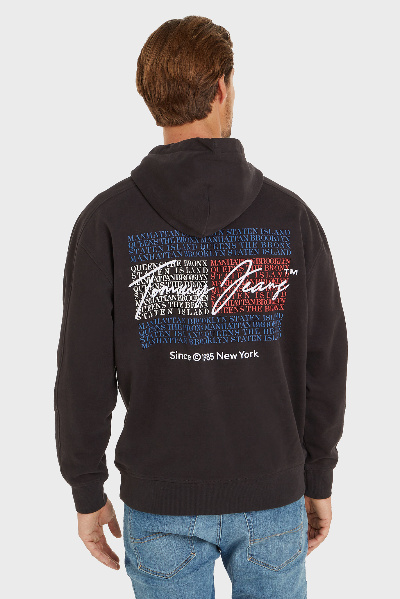 Мужское черное худи TJM RLX WASHED DNA Черный S Tommy Jeans DM0DM19239 Мужское черное худи TJM RLX WASHED DNA Черный S Tommy Jeans DM0DM19239