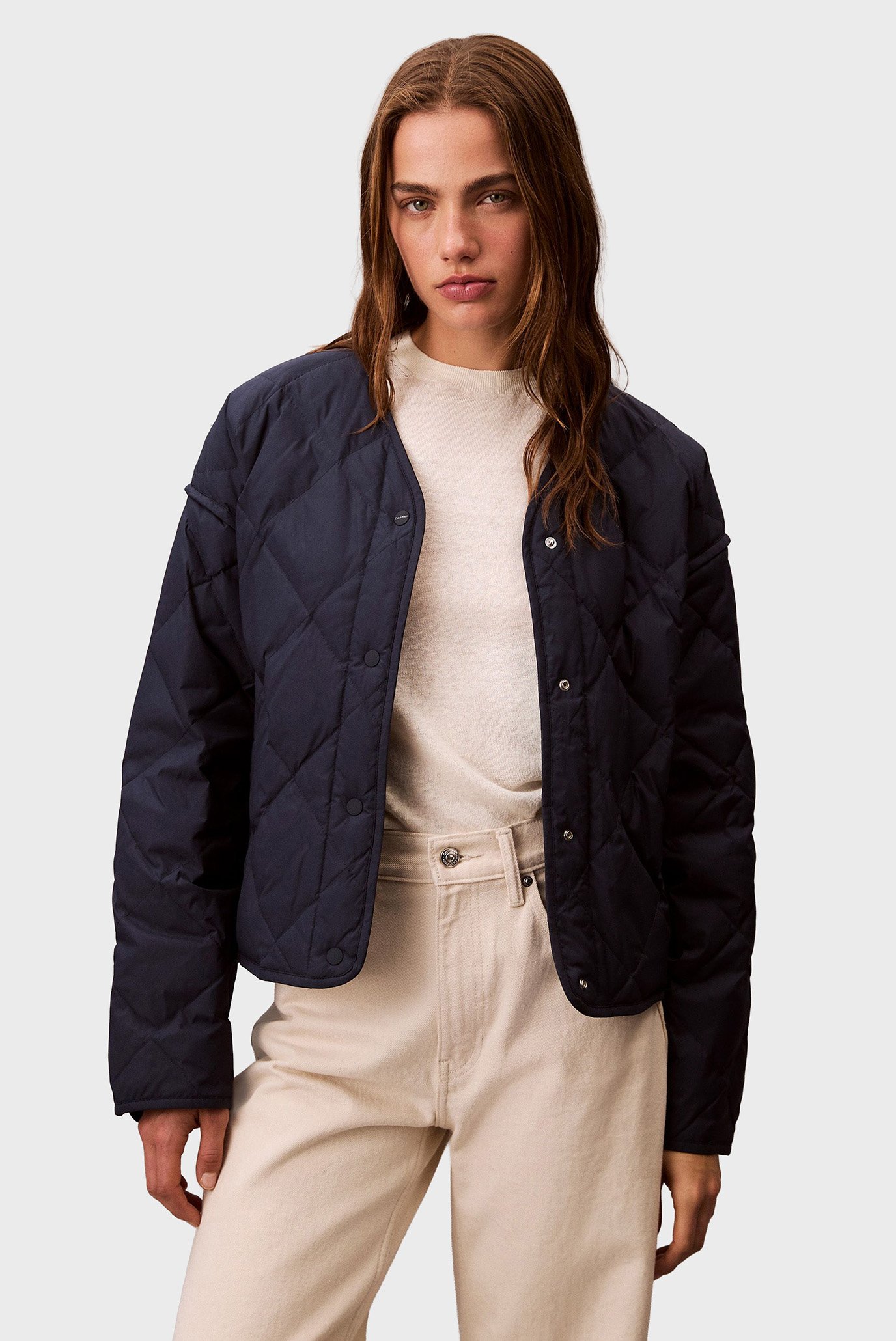 Женская темно-синяя куртка TRANSITIONAL INSULATED Синий S Calvin Klein LV044C515G Женская темно-синяя куртка TRANSITIONAL INSULATED Синий S Calvin Klein LV044C515G