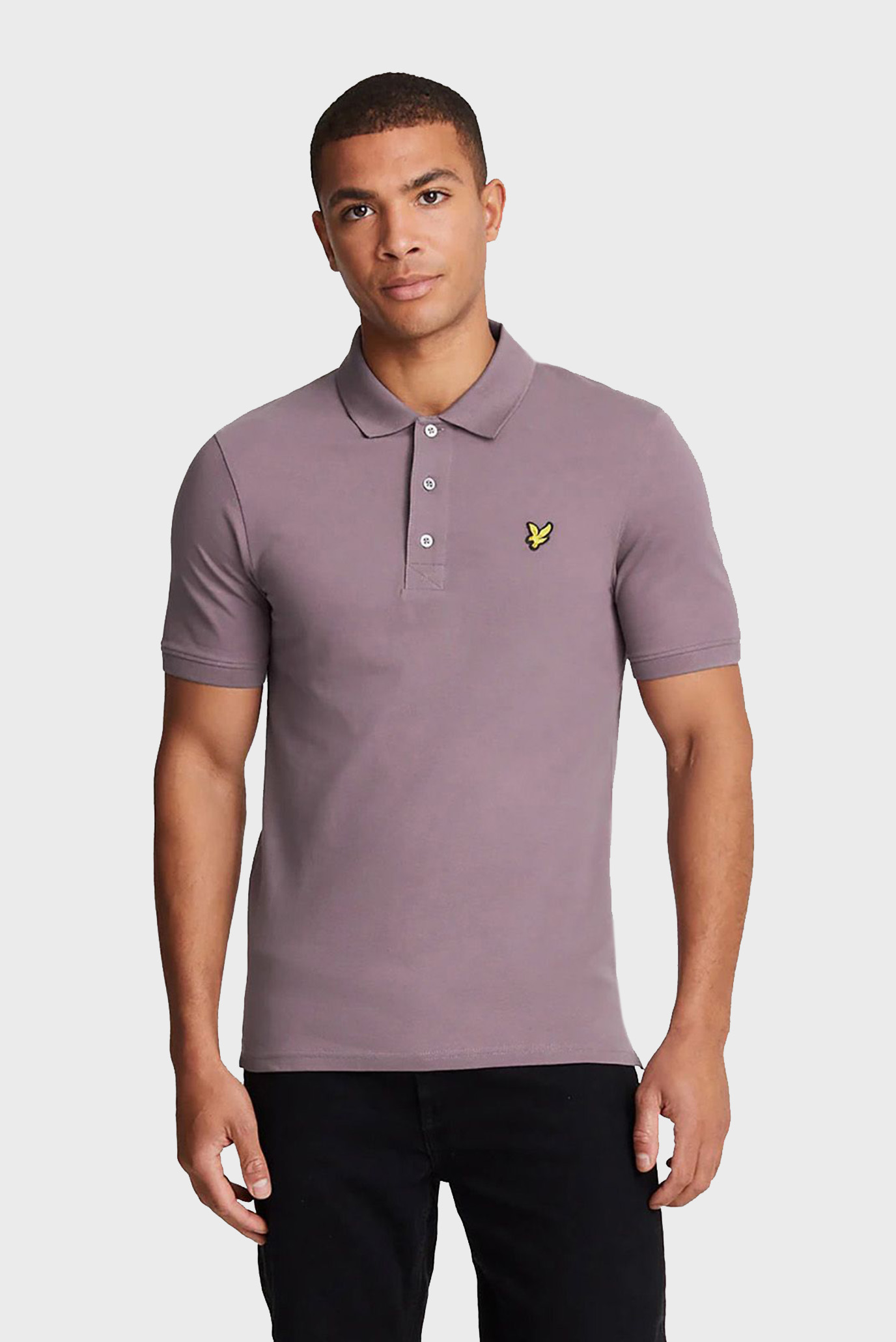 Мужское фиолетовое поло PLAIN POLO SHIRT 1