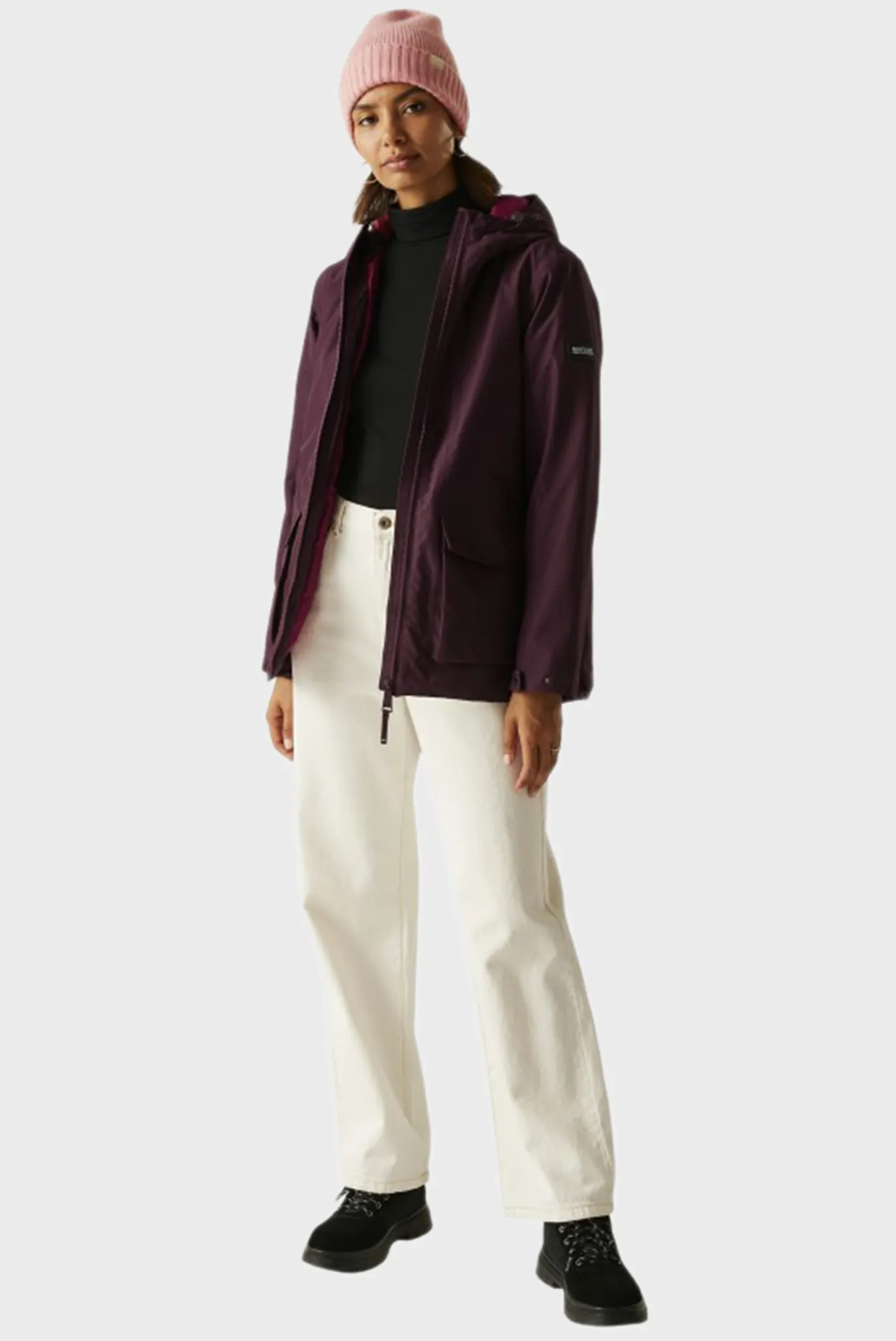 Жіноча фіолетова куртка 2