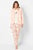 Женская персиковая пижама (кардиган, лонгслив, брюки) CHRYS