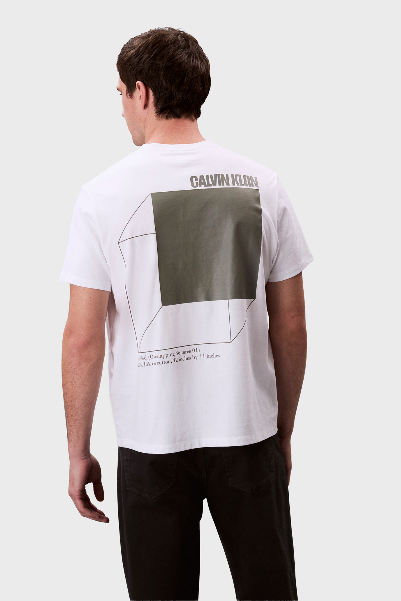 Мужская белая футболка SS 20s 3DBOX Белый M Calvin Klein Jeans LV04RC805G Мужская белая футболка SS 20s 3DBOX Белый M Calvin Klein Jeans LV04RC805G
